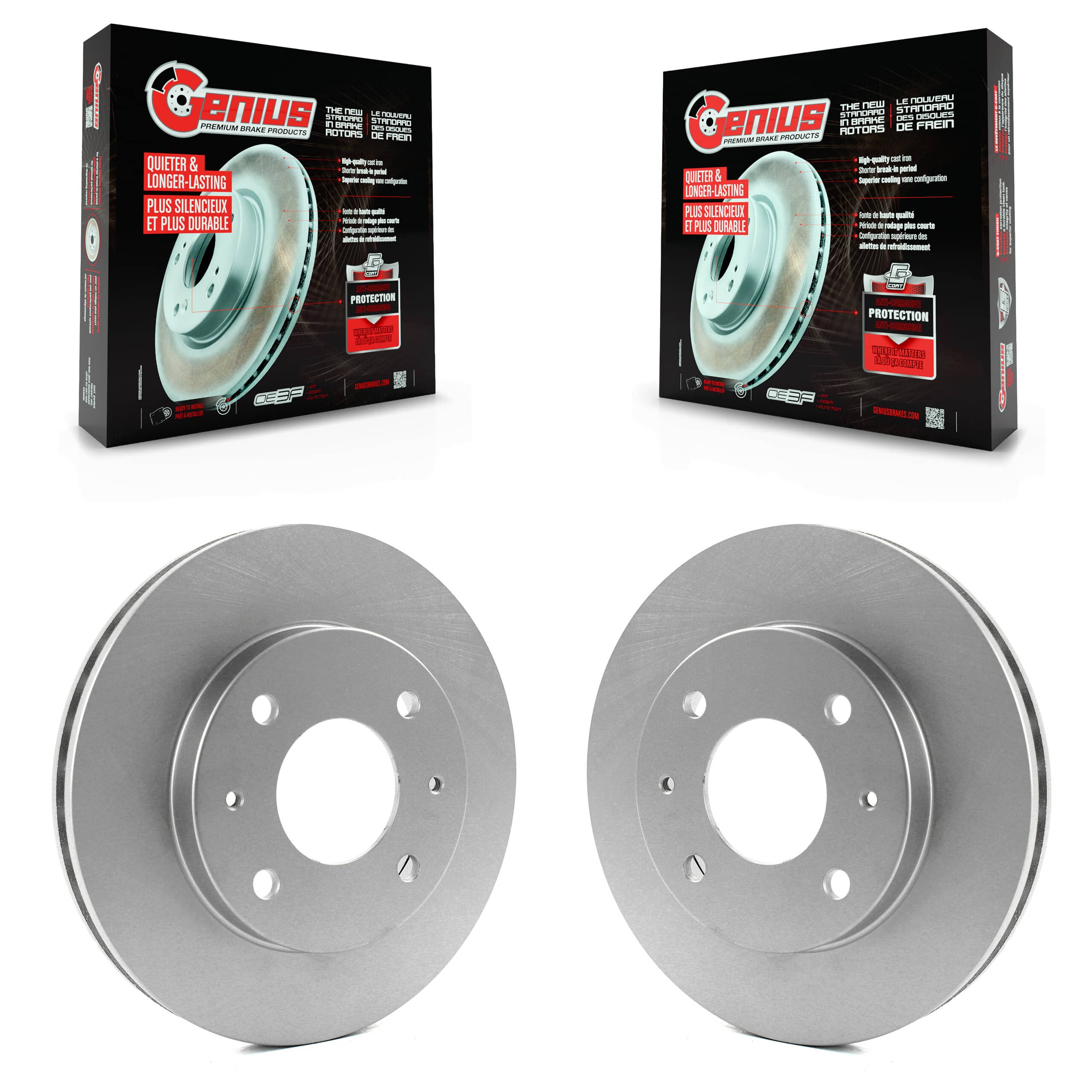 Genius - KG-100169 - Front Disc Brake Rotor Kits
