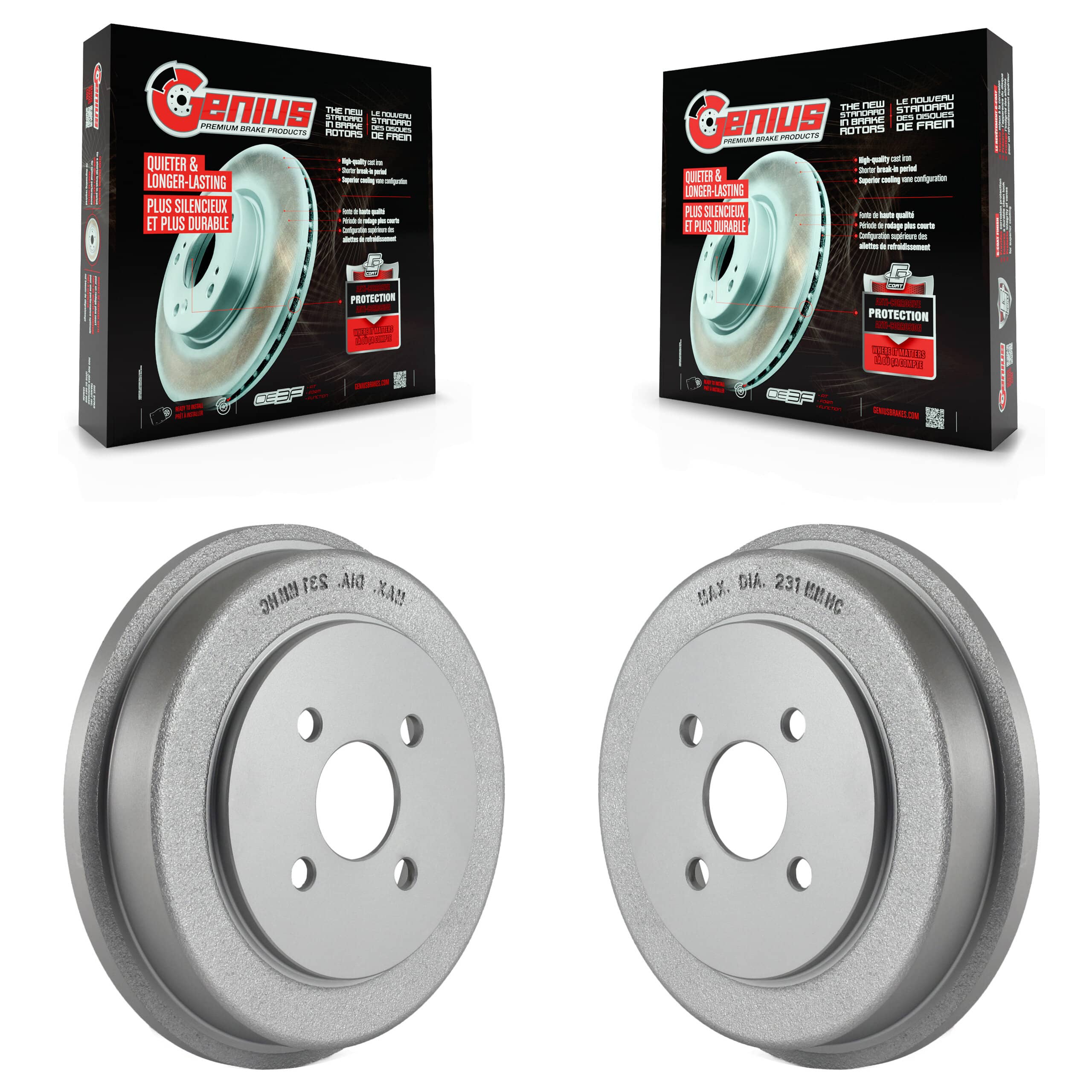 Genius - KG-101408 - Rear Brake Drum Kits