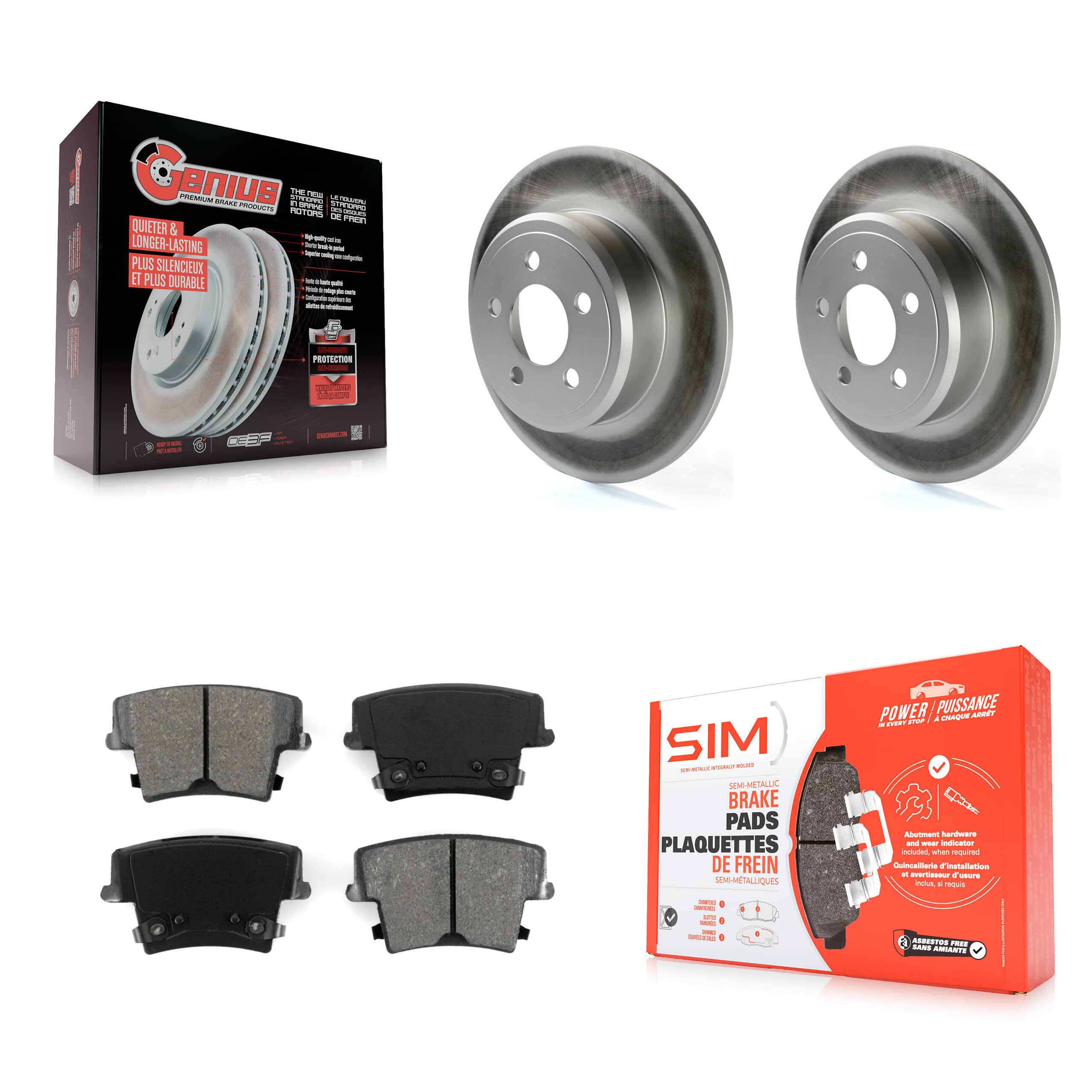 Transit Auto - KGS-101236 - Rear Disc Brake Kits