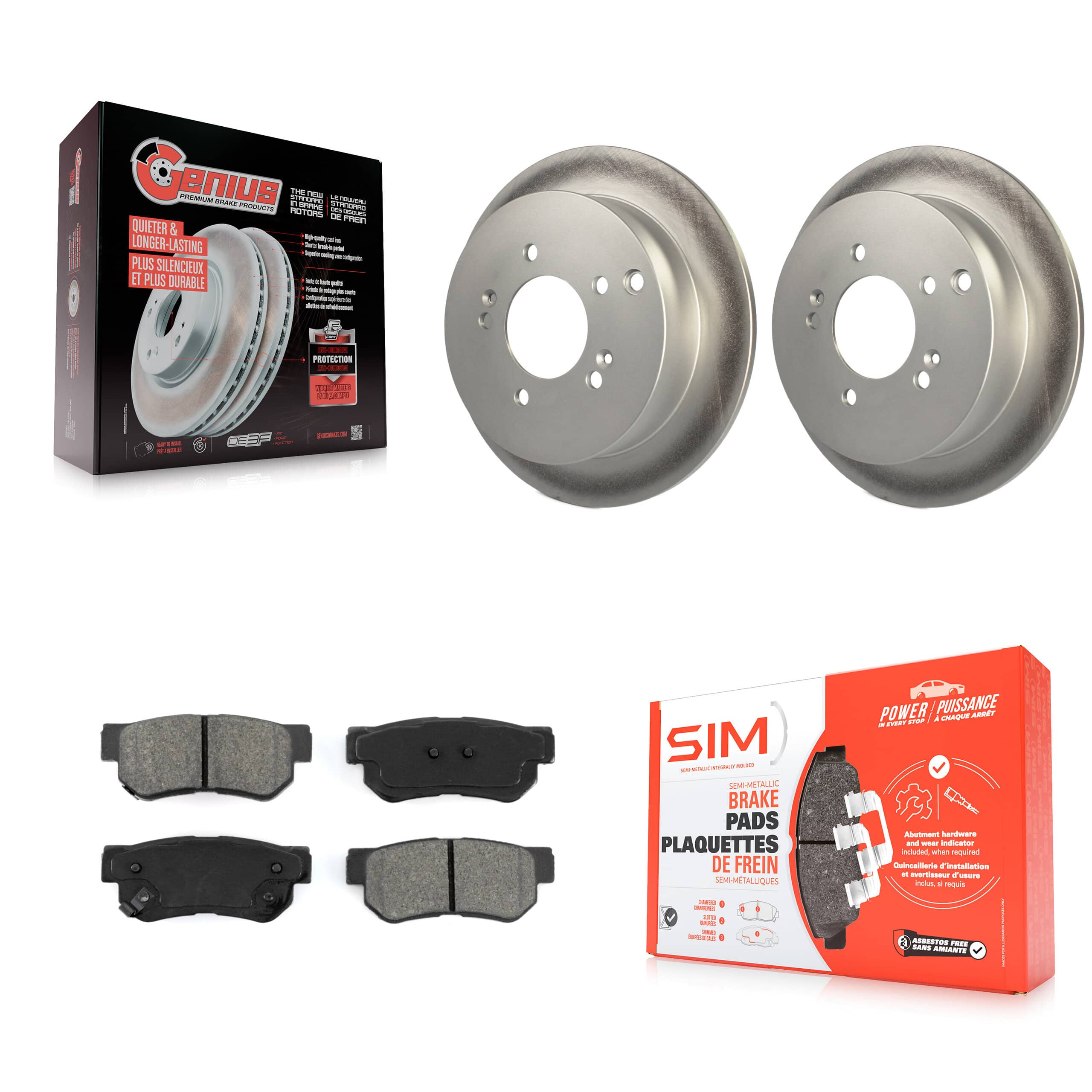 Transit Auto - KGS-101308 - Rear Disc Brake Kits