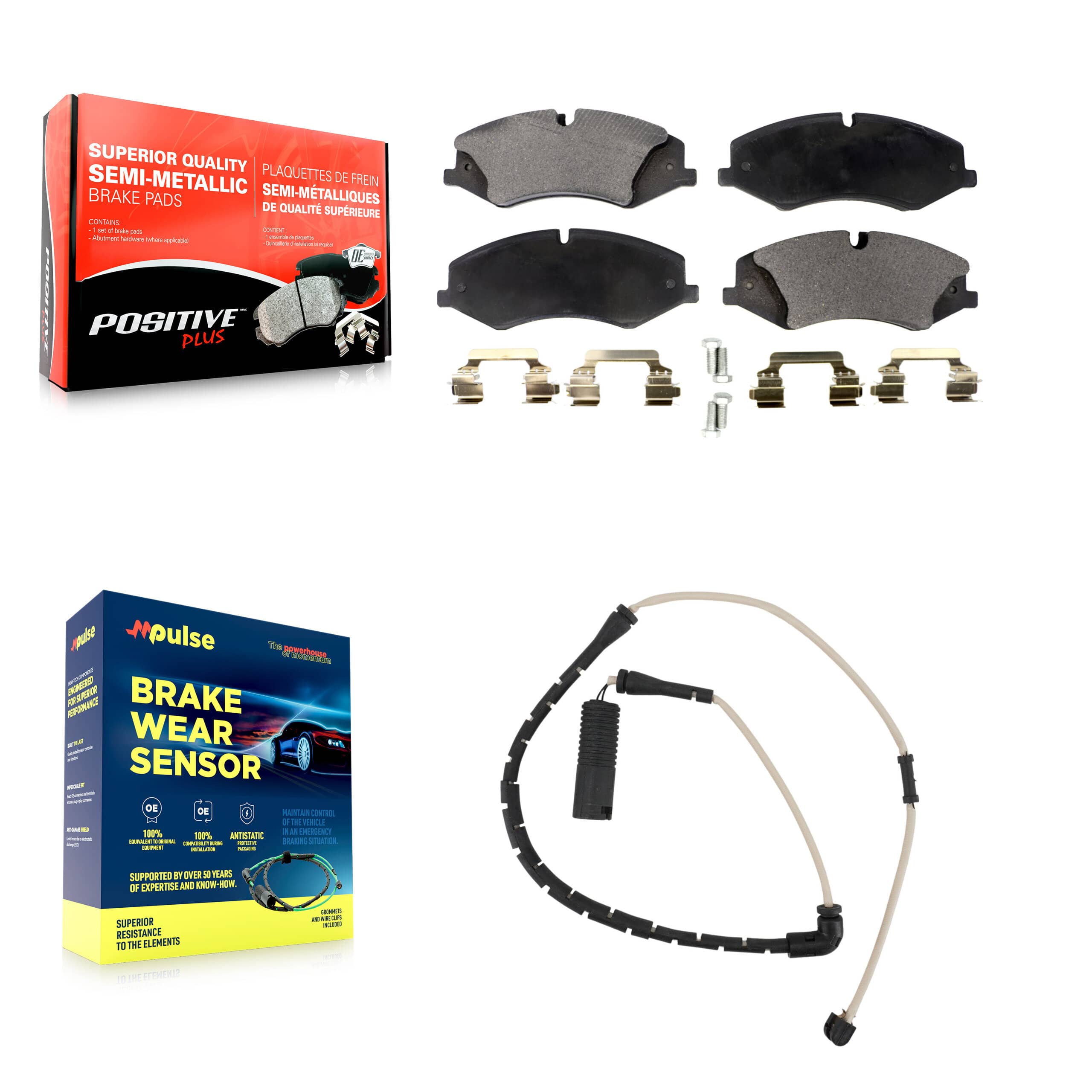 Positive Plus - KPW-100580 - Front Disc Brake Pad Kits