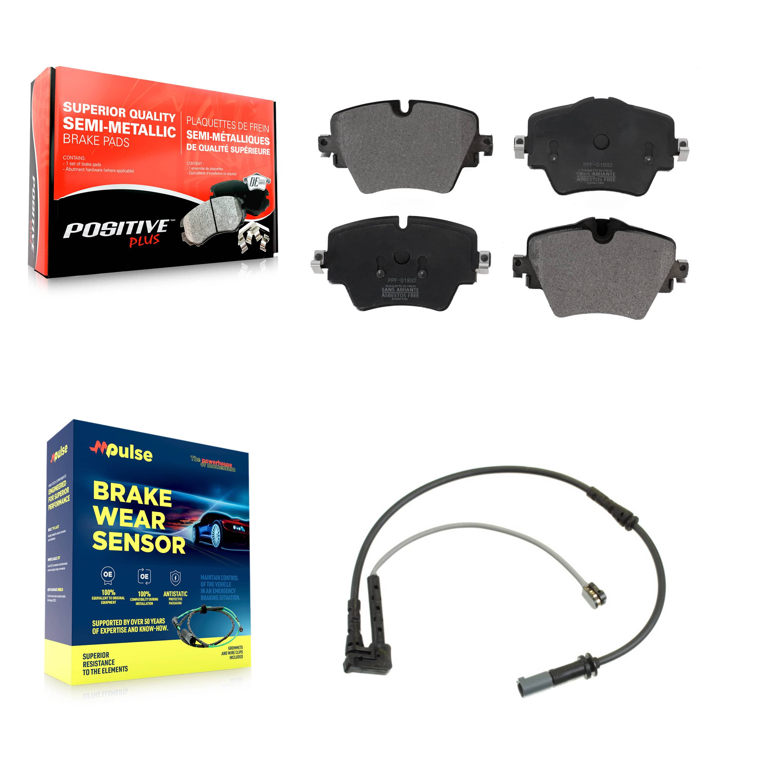 Positive Plus - KPW-100604 - Front Disc Brake Pad Kits