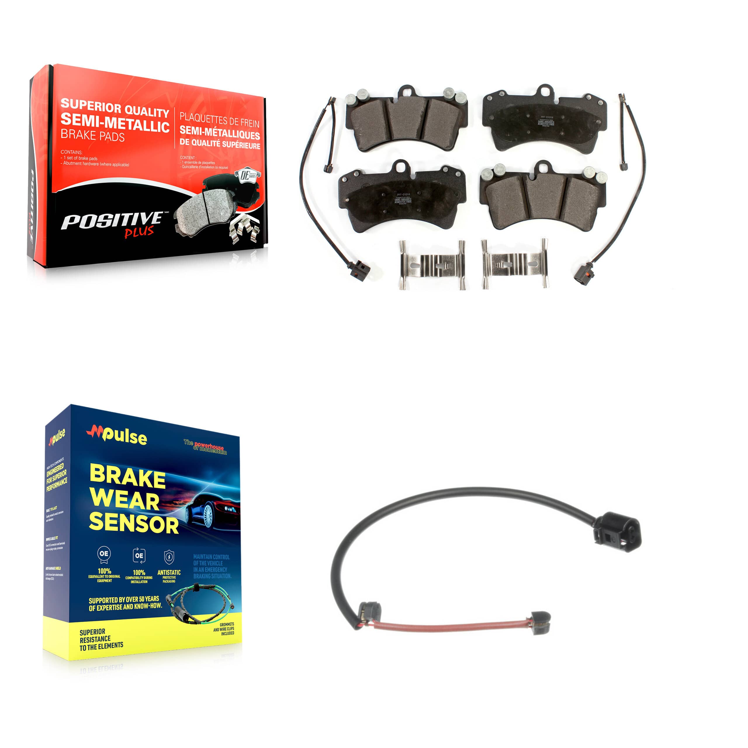 Positive Plus - KPW-100631 - Front Disc Brake Pad Kits