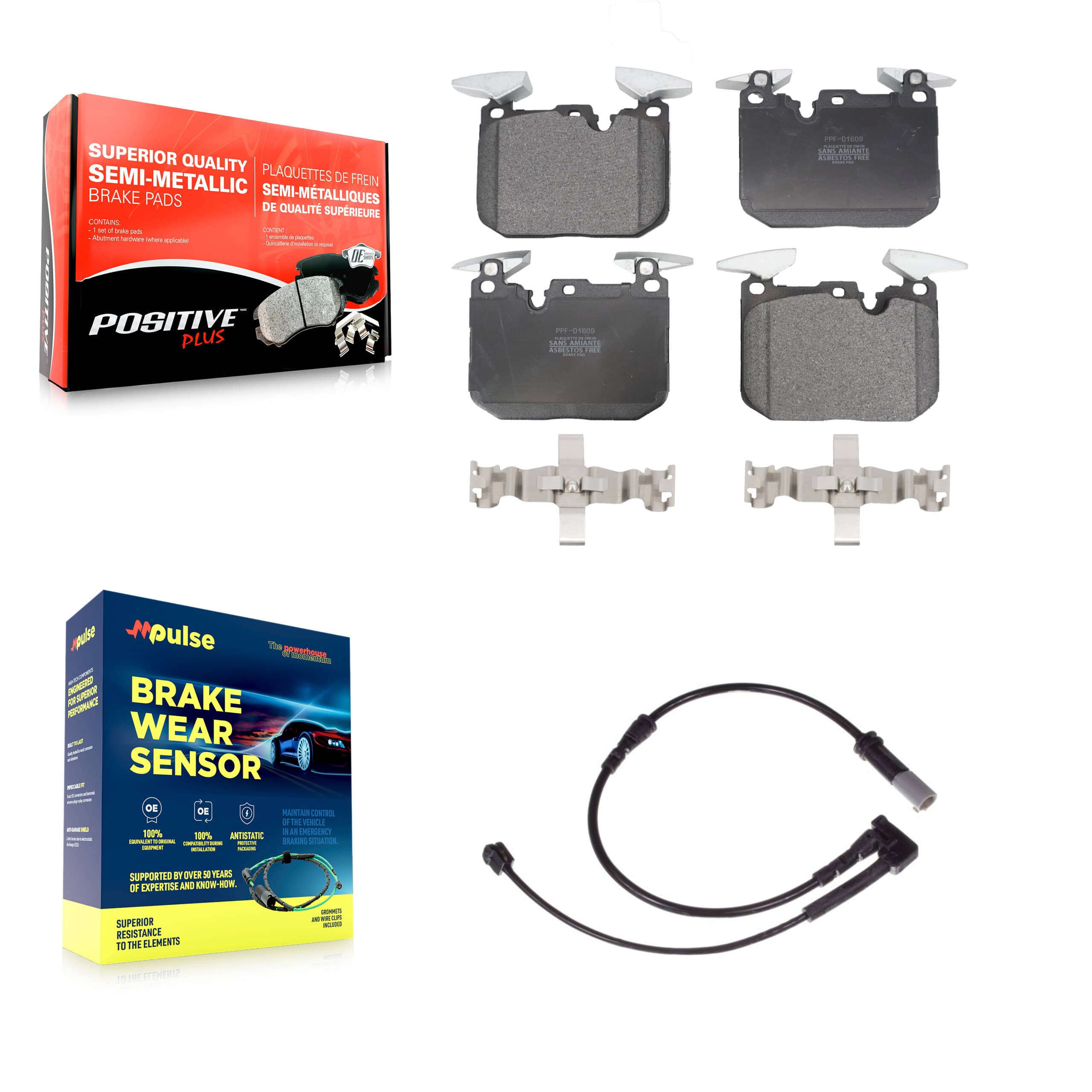 Positive Plus - KPW-100634 - Front Disc Brake Pad Kits