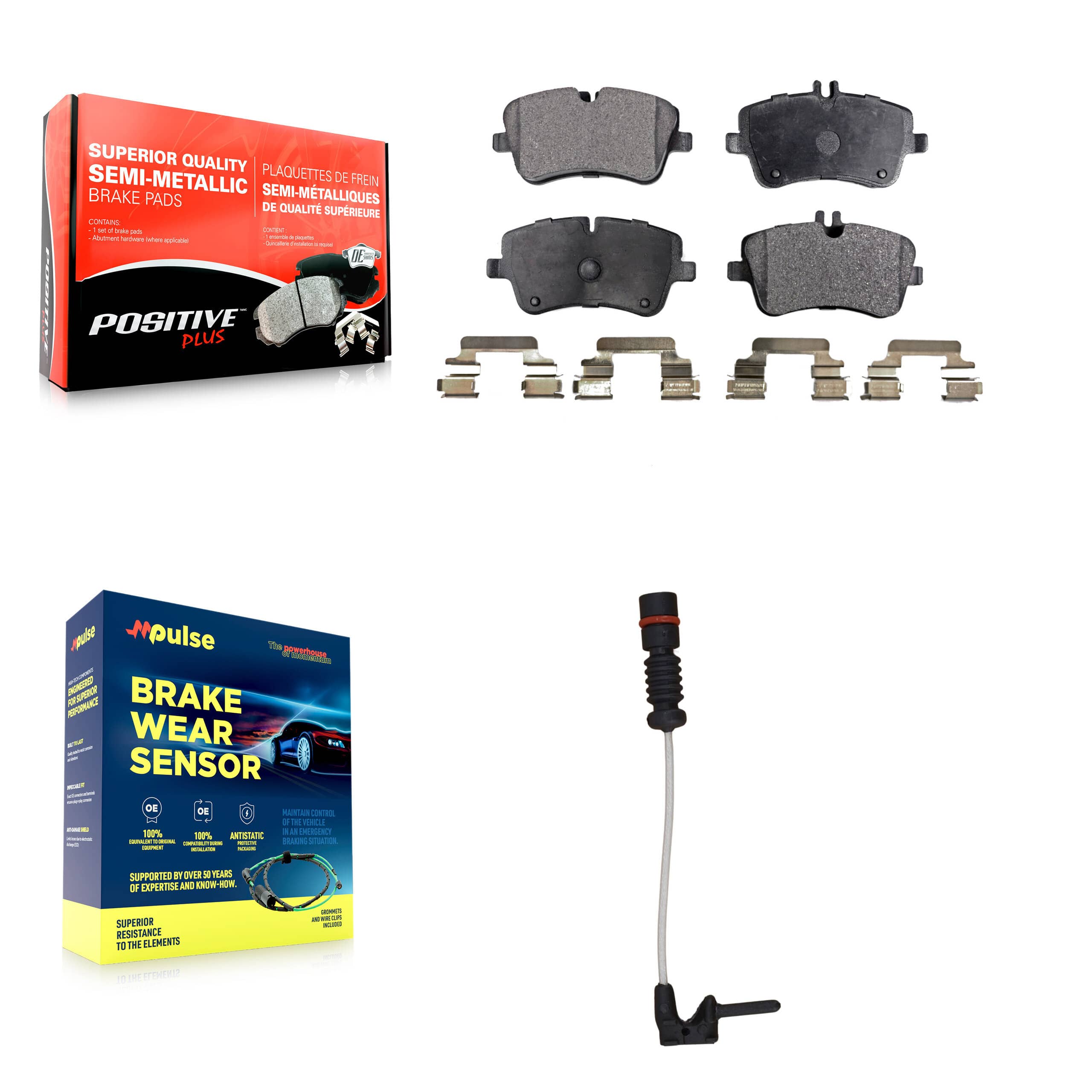 Positive Plus - KPW-100649 - Front Disc Brake Pad Kits