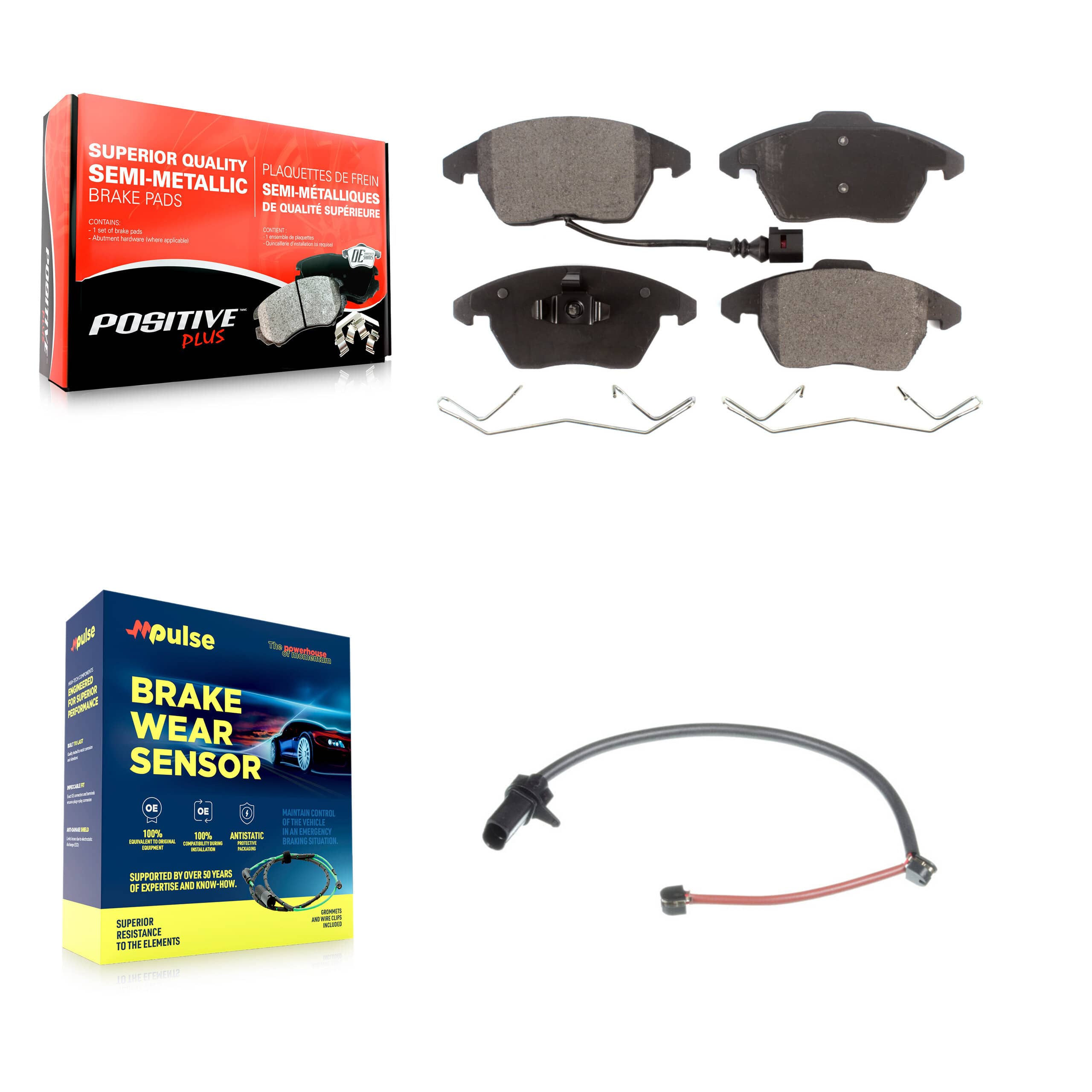 Positive Plus - KPW-100682 - Front Disc Brake Pad Kits