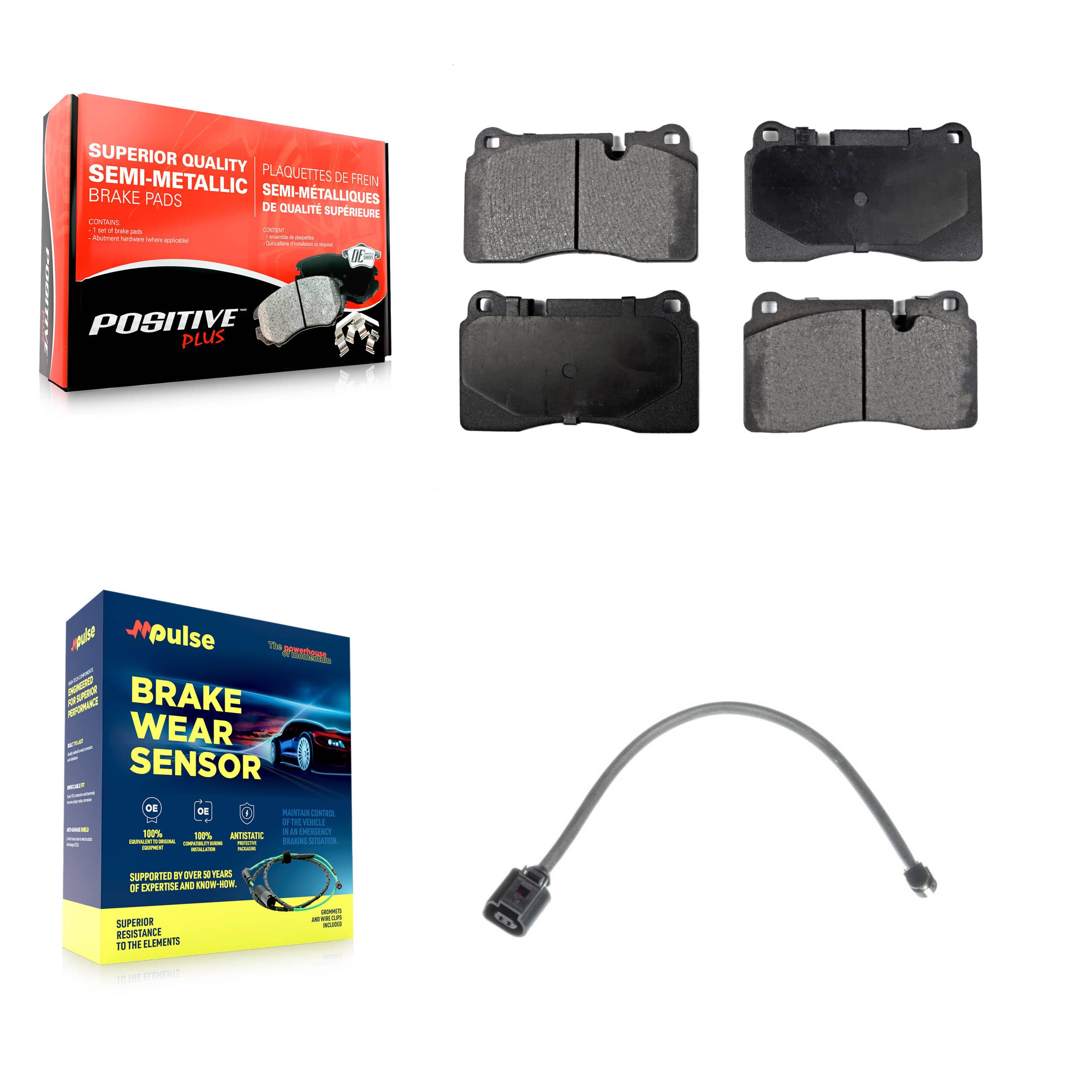 Positive Plus - KPW-100691 - Front Disc Brake Pad Kits