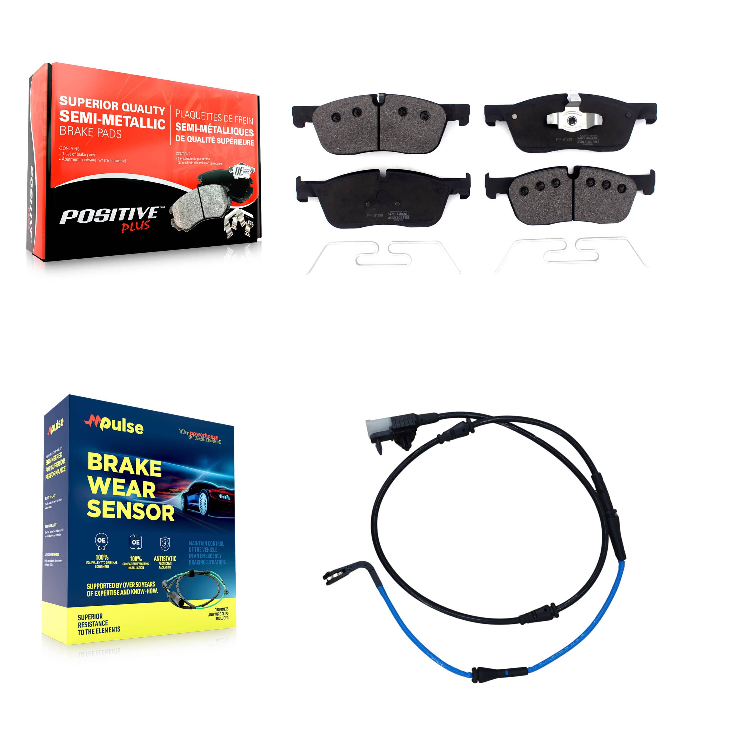 Positive Plus - KPW-100693 - Front Disc Brake Pad Kits
