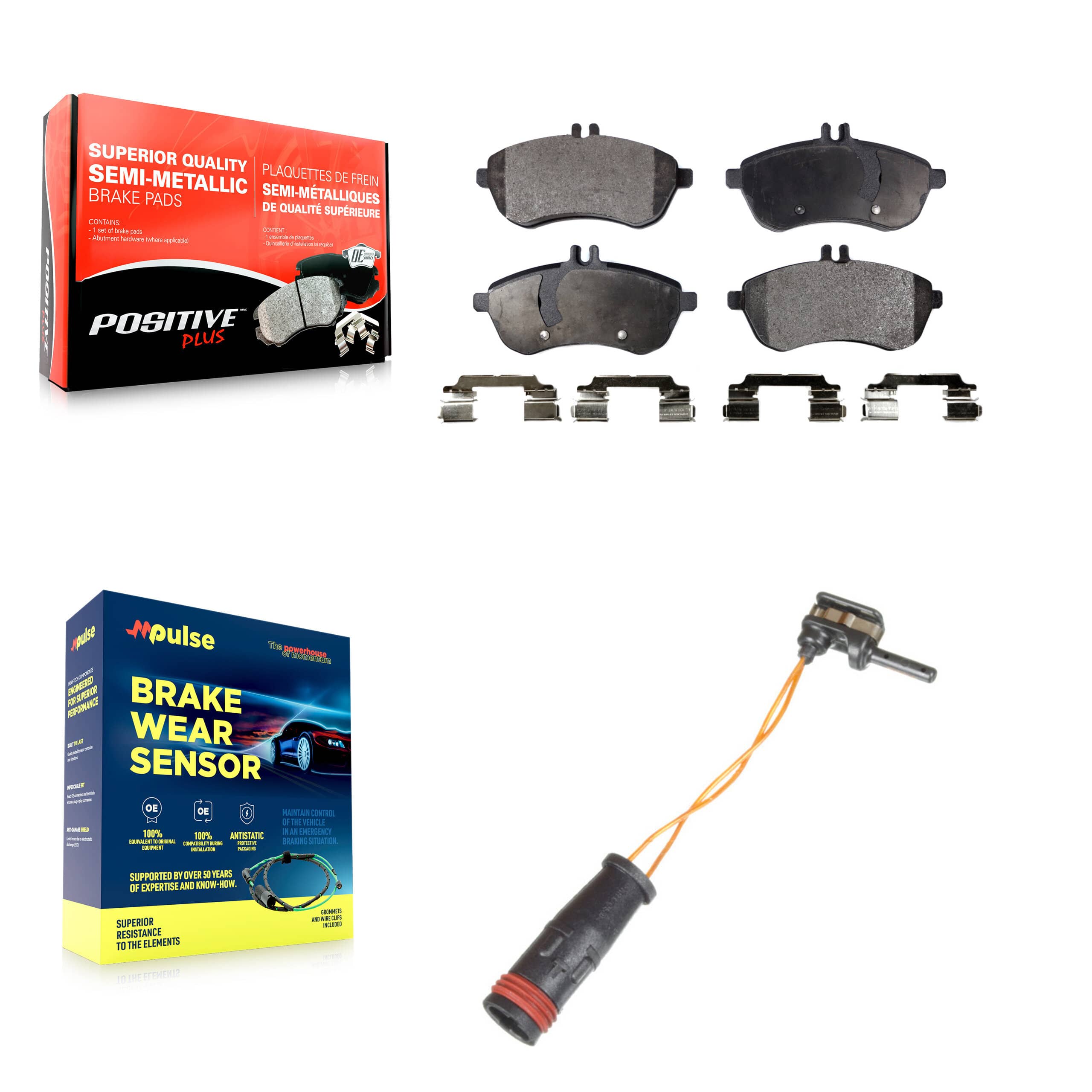 Positive Plus - KPW-100694 - Front Disc Brake Pad Kits