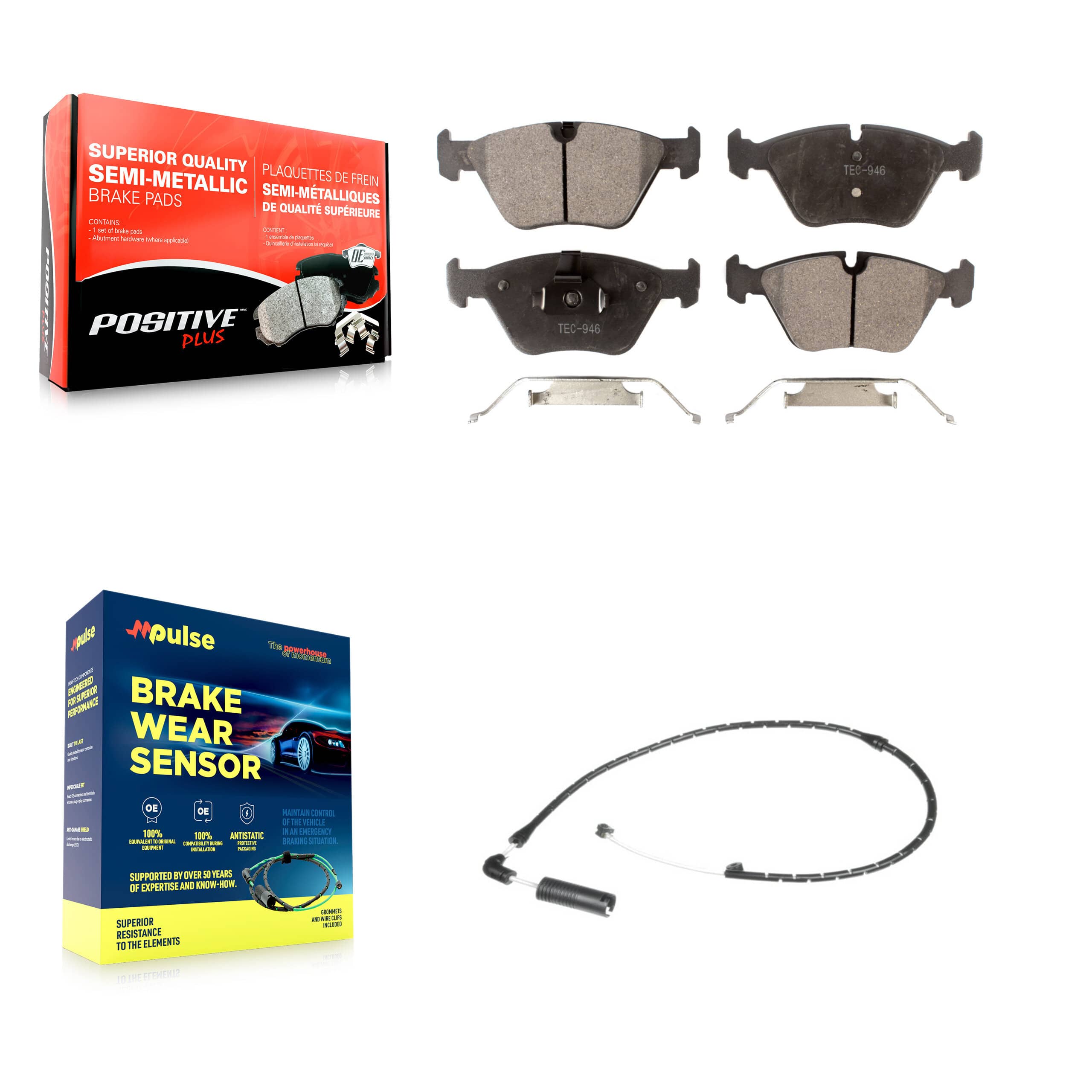 Positive Plus - KPW-100715 - Front Disc Brake Pad Kits