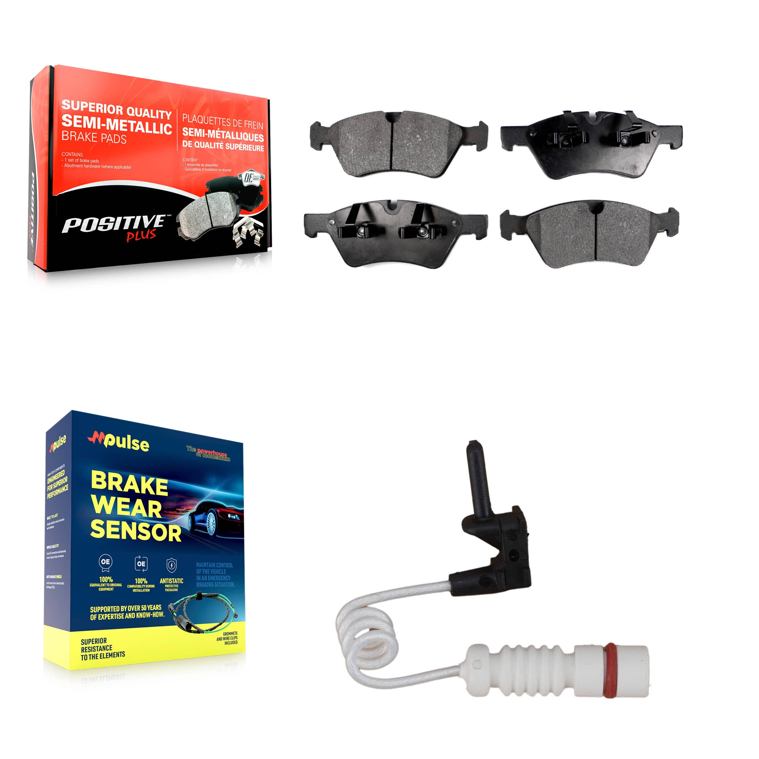 Positive Plus - KPW-100720 - Front Disc Brake Pad Kits