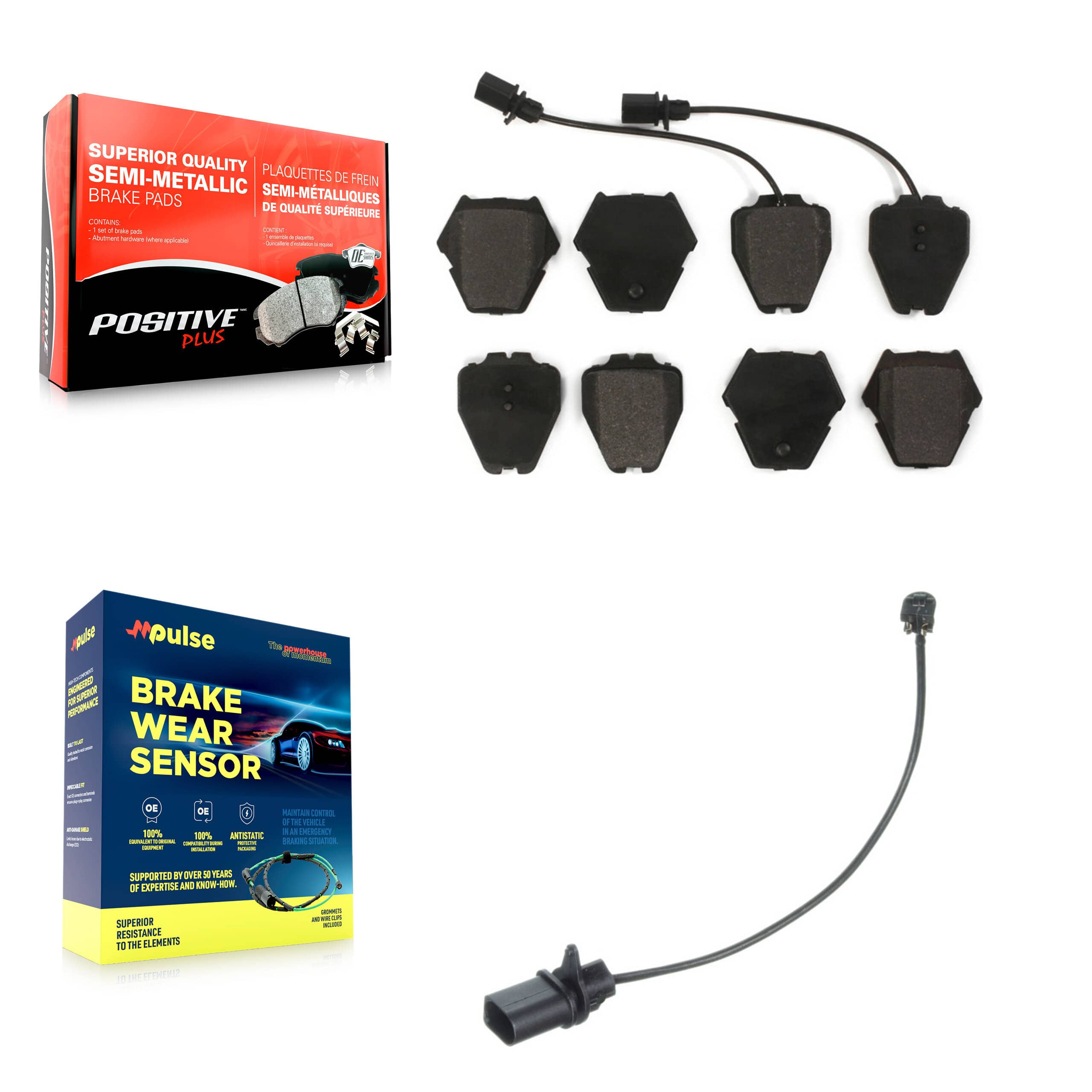 Positive Plus - KPW-100730 - Front Disc Brake Pad Kits