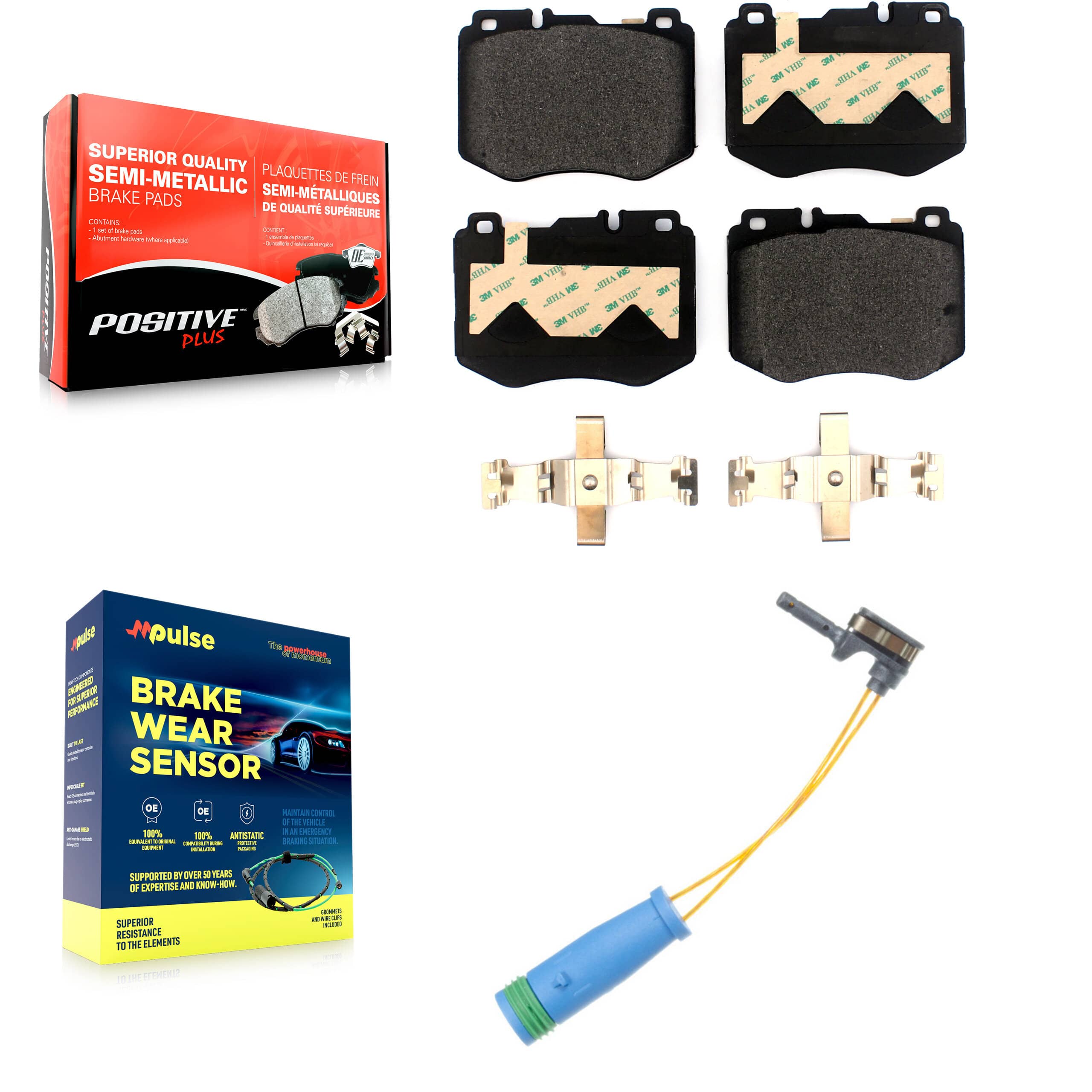 Positive Plus - KPW-100739 - Front Disc Brake Pad Kits