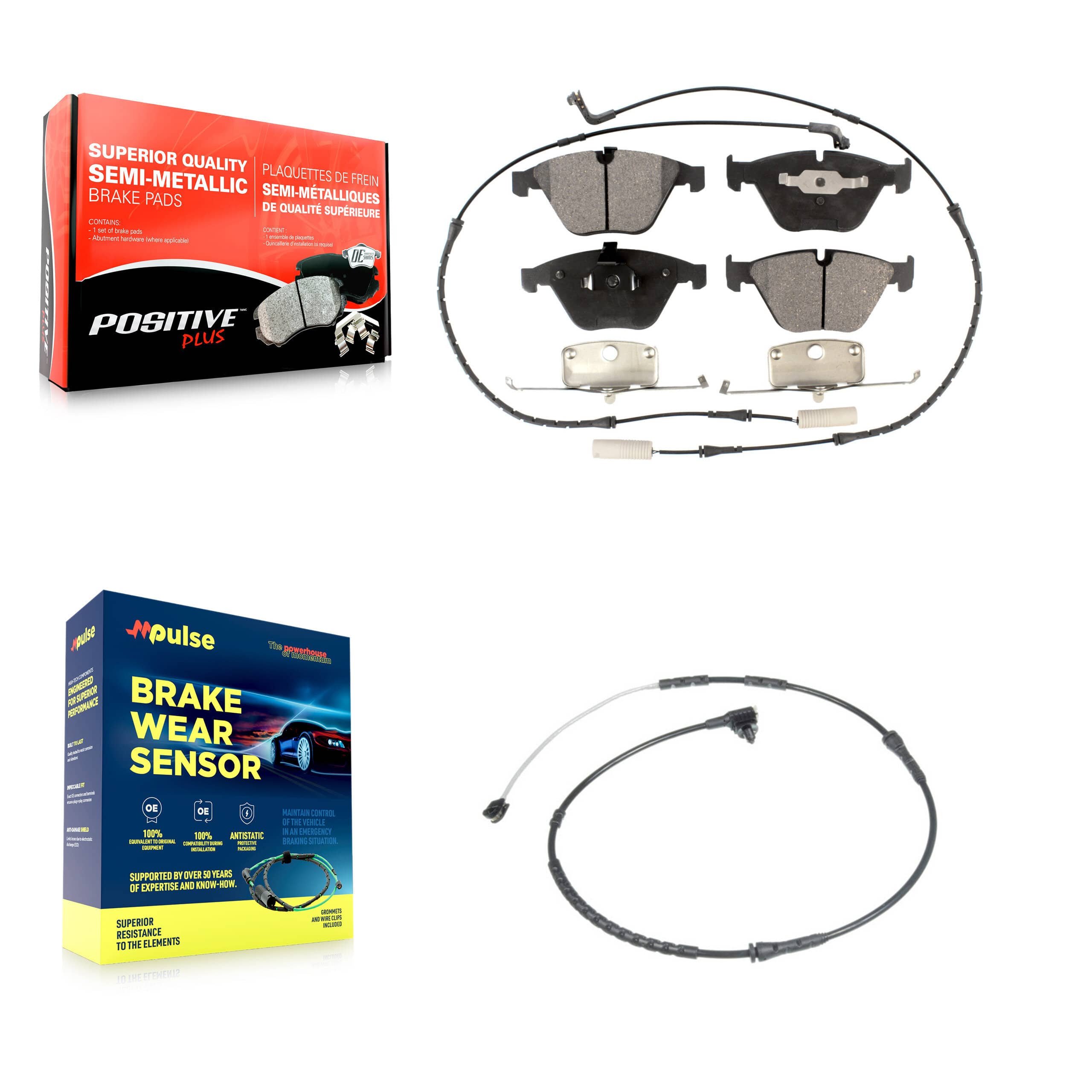 Positive Plus - KPW-100750 - Front Disc Brake Pad Kits