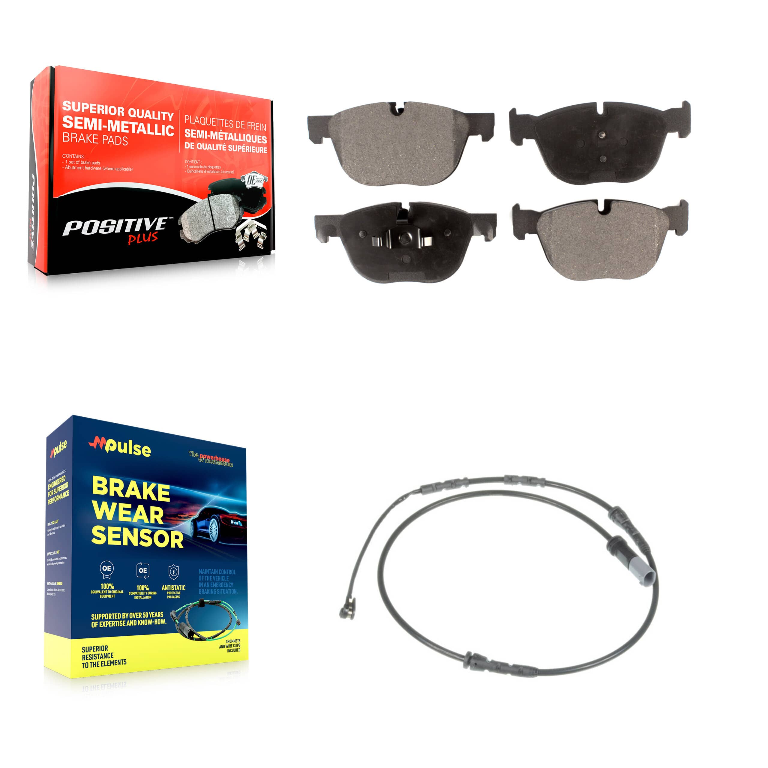 Positive Plus - KPW-100755 - Front Disc Brake Pad Kits