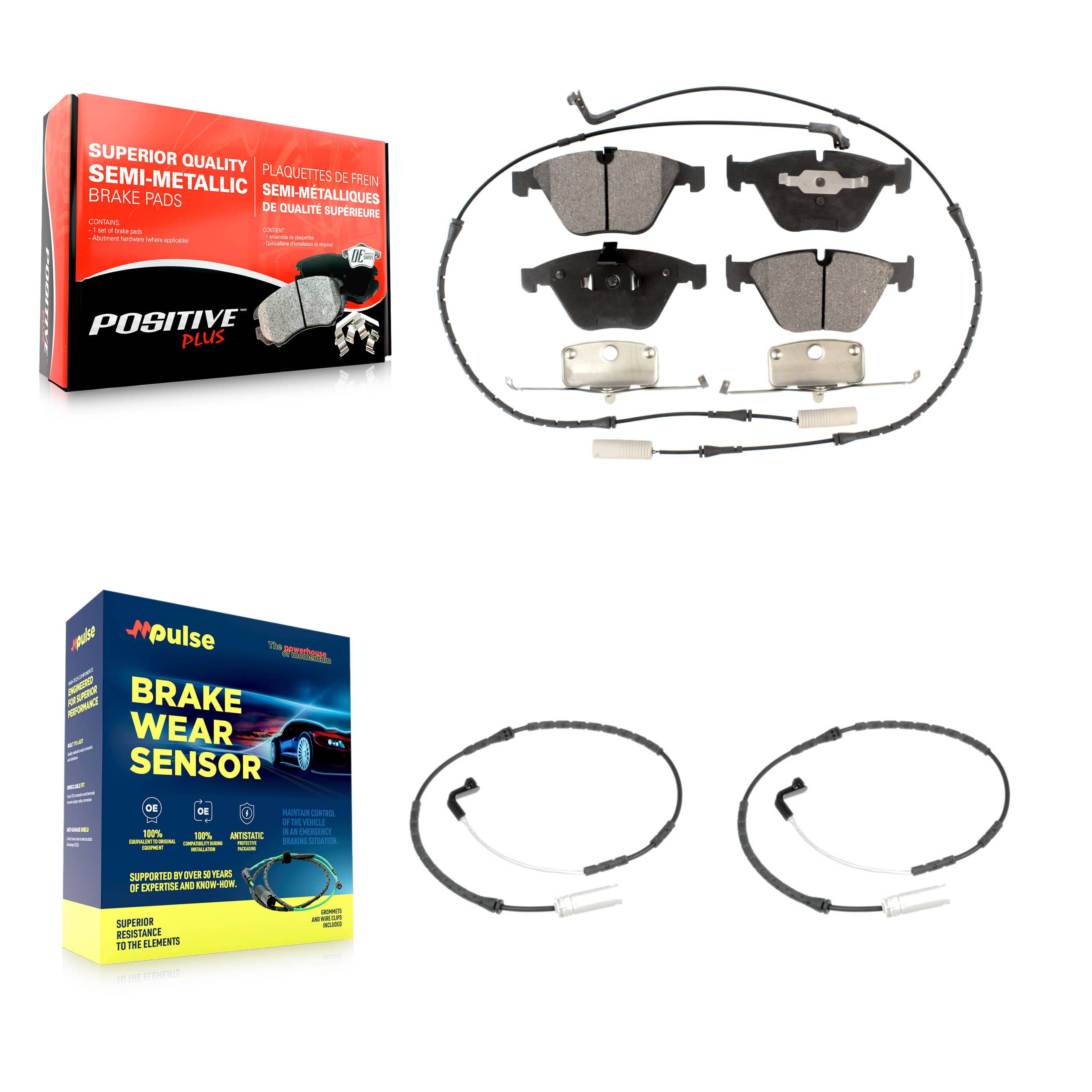 Positive Plus - KPW-100789 - Front Disc Brake Pad Kits