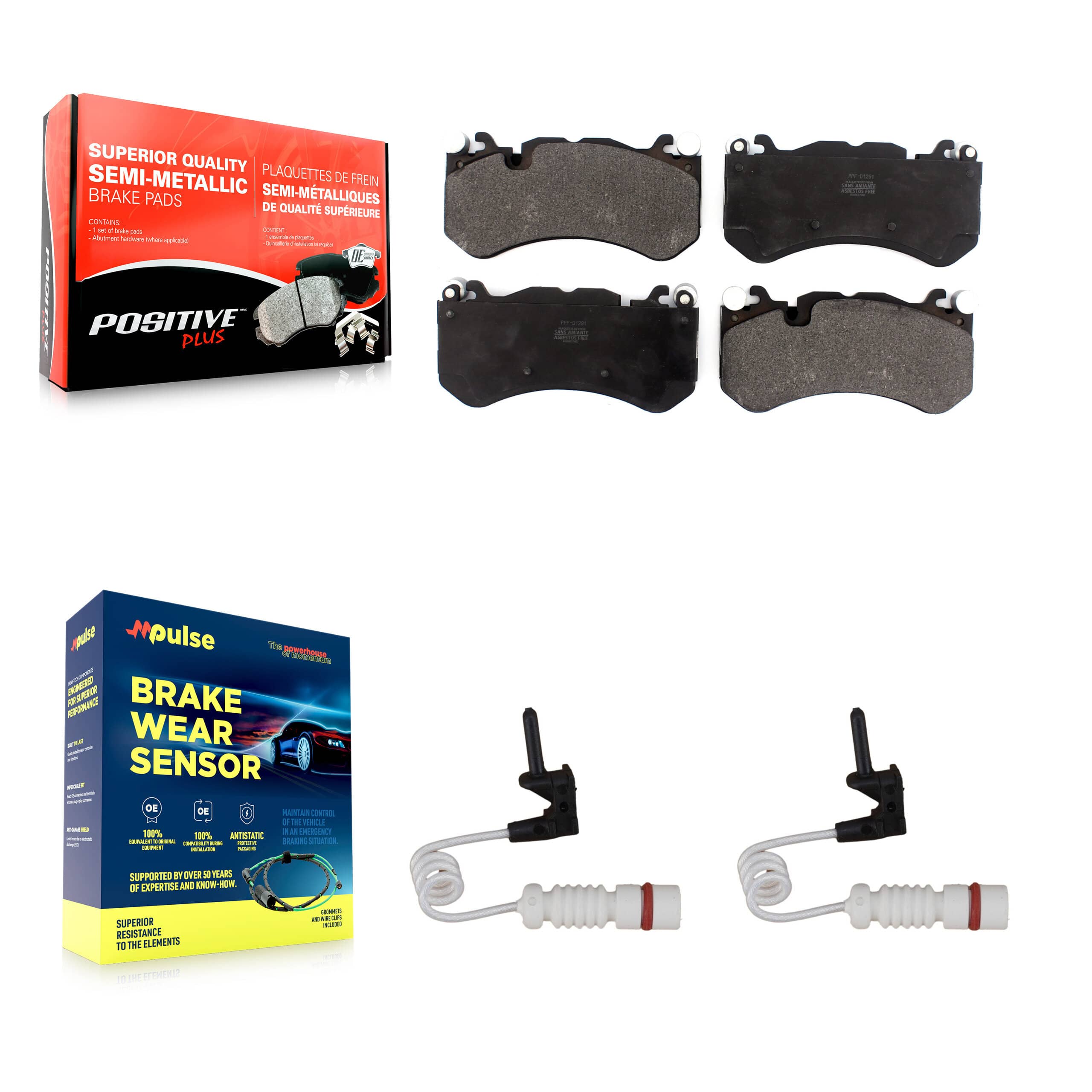 Positive Plus - KPW-100838 - Front Disc Brake Pad Kits