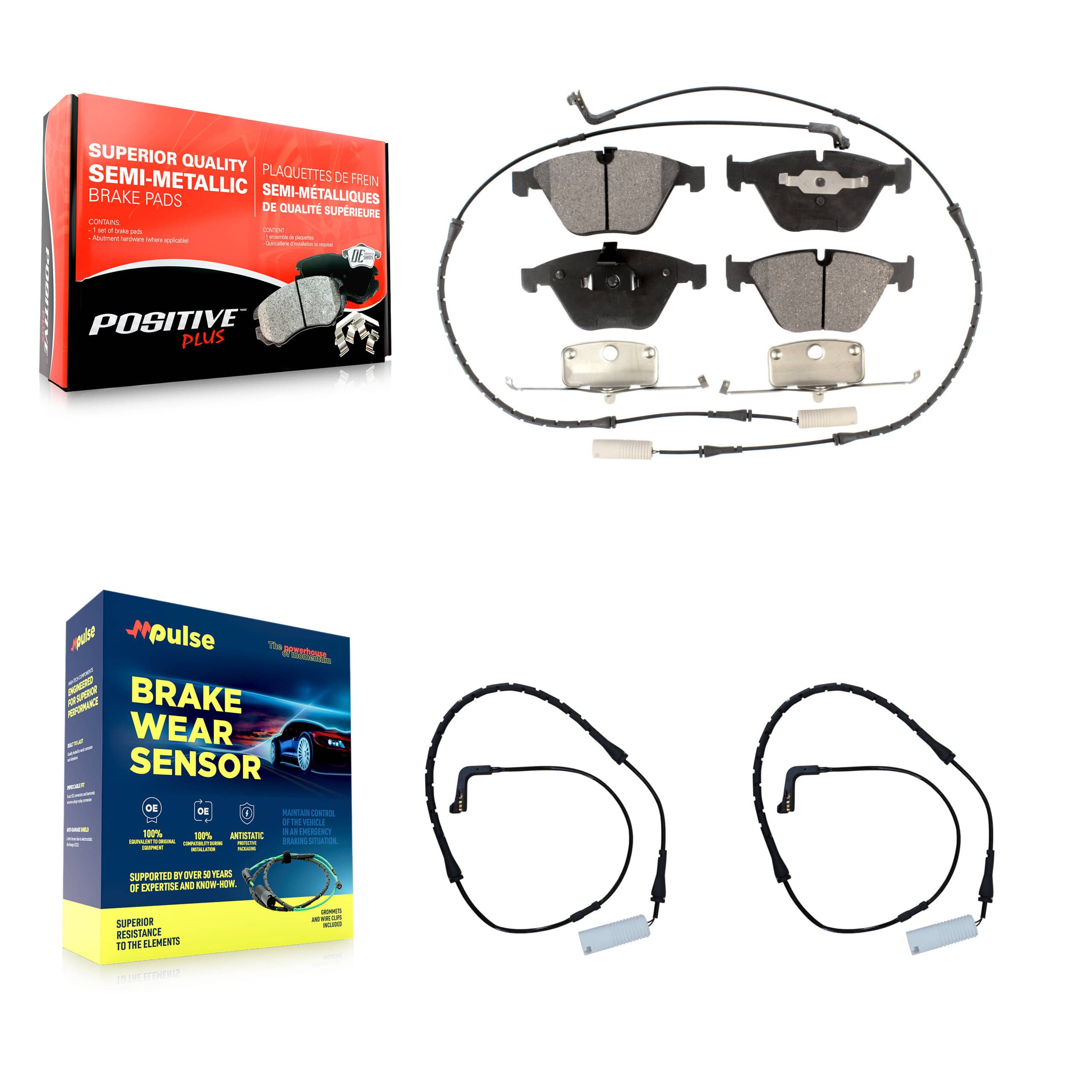 Positive Plus - KPW-100862 - Front Disc Brake Pad Kits