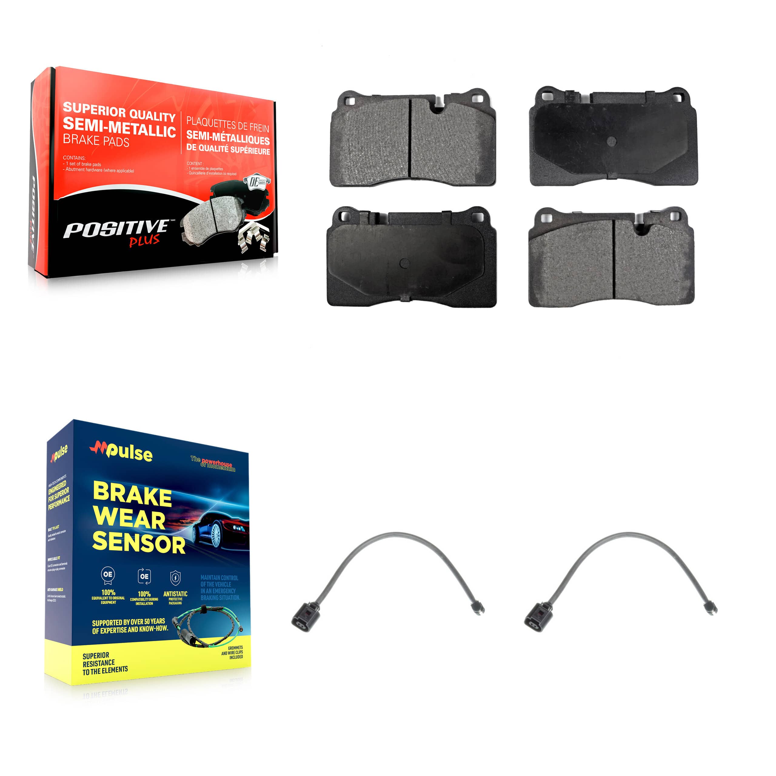 Positive Plus - KPW-100888 - Front Disc Brake Pad Kits