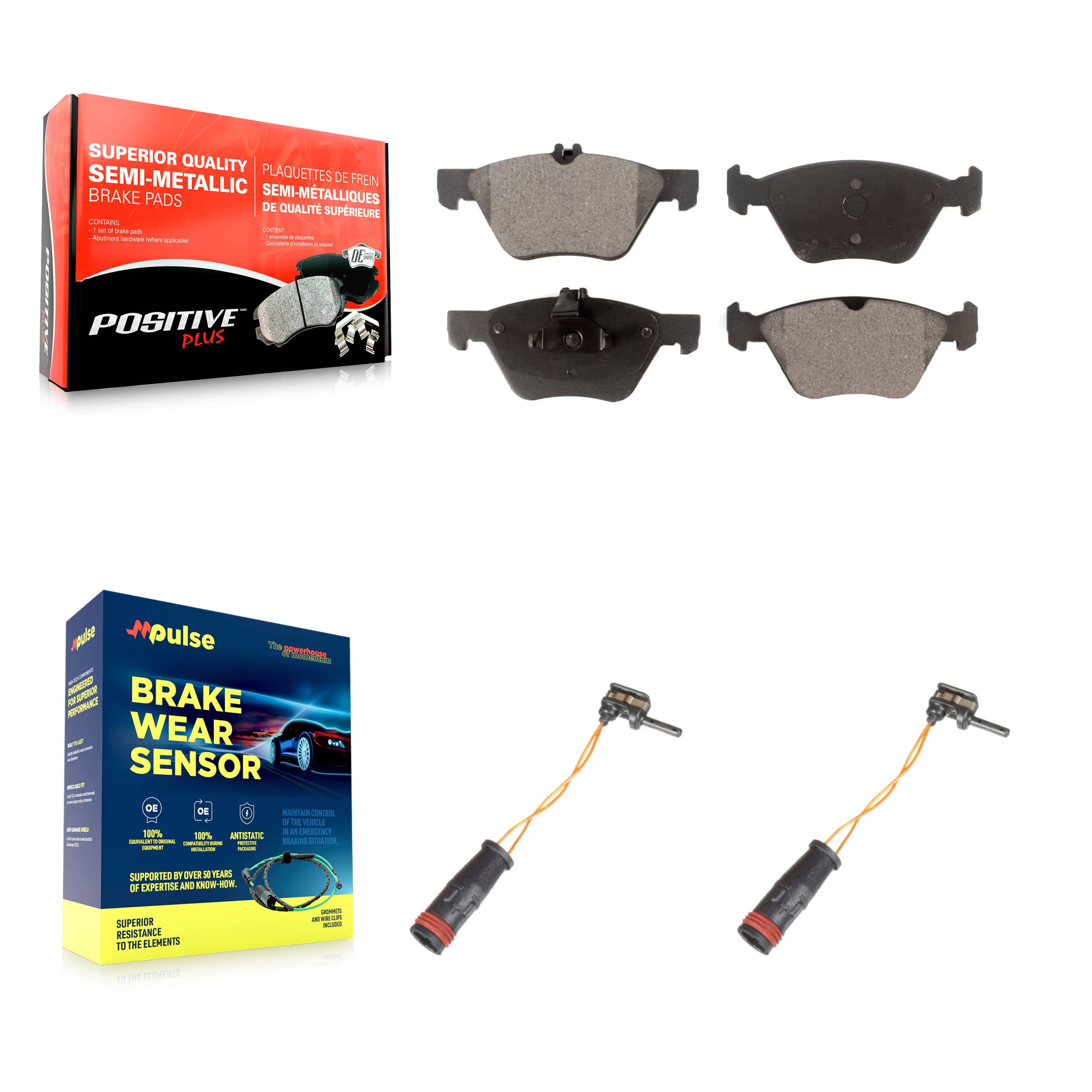 Positive Plus - KPW-100897 - Front Disc Brake Pad Kits