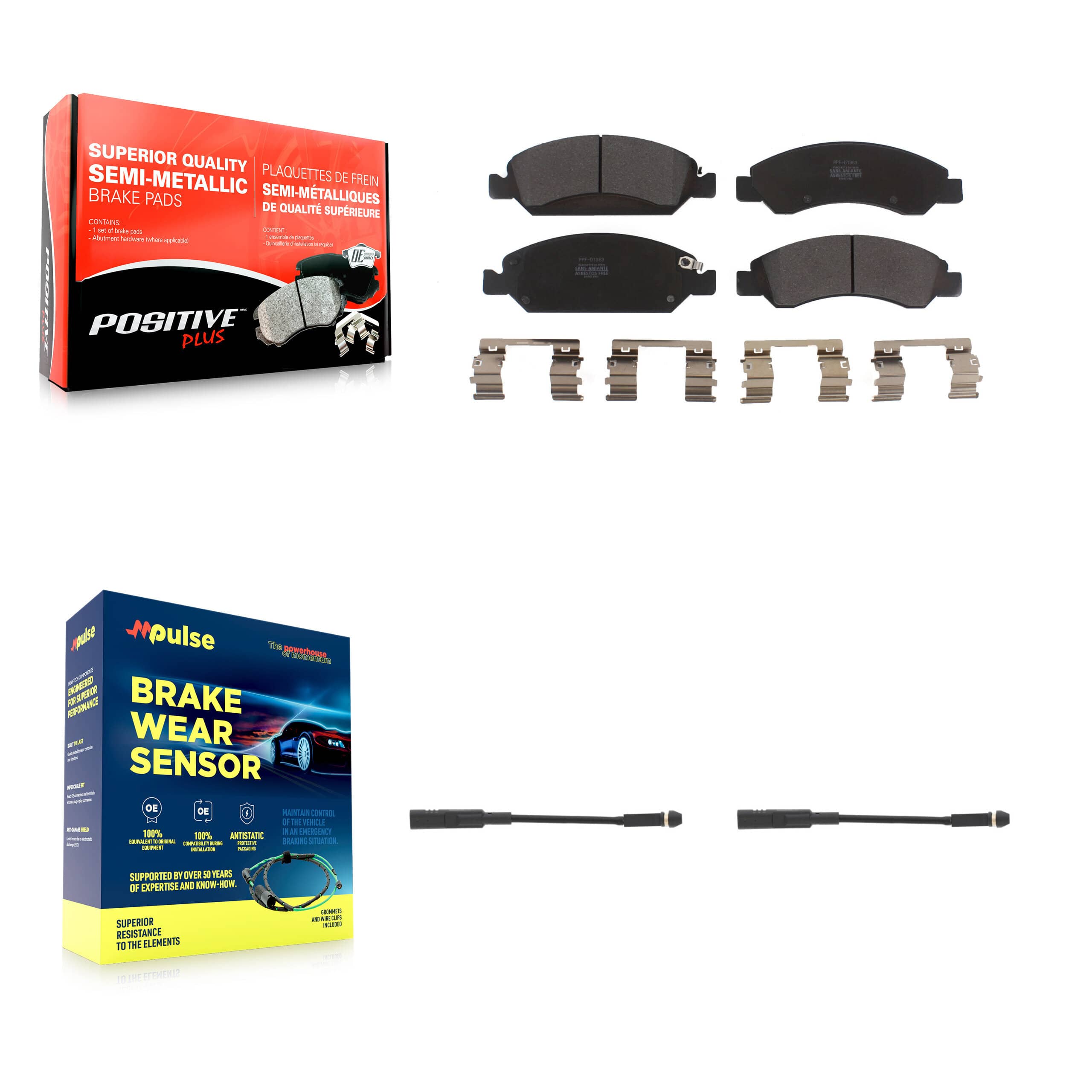 Positive Plus - KPW-100942 - Front Disc Brake Pad Kits