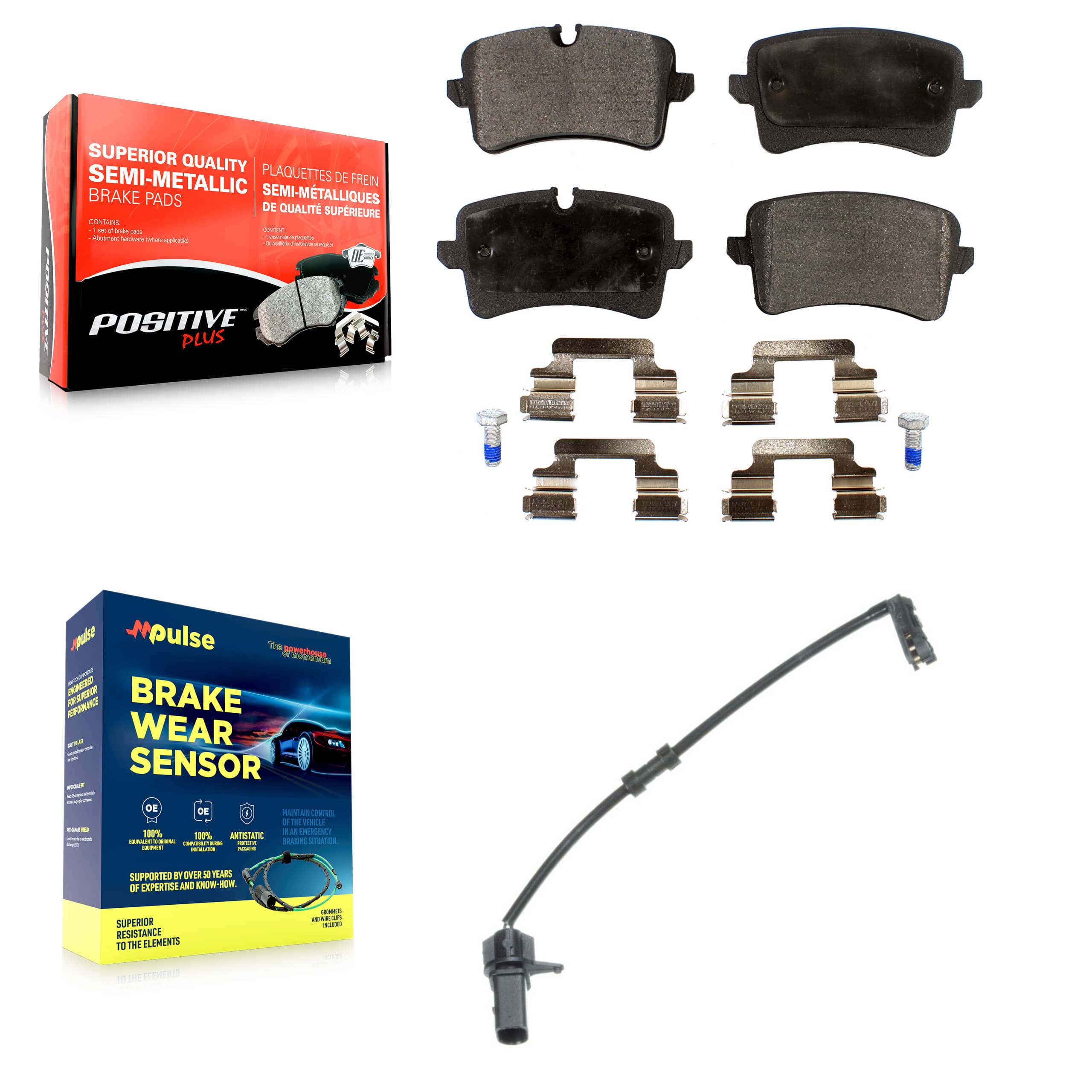Positive Plus - KPW-100982 - Rear Disc Brake Pad Kits