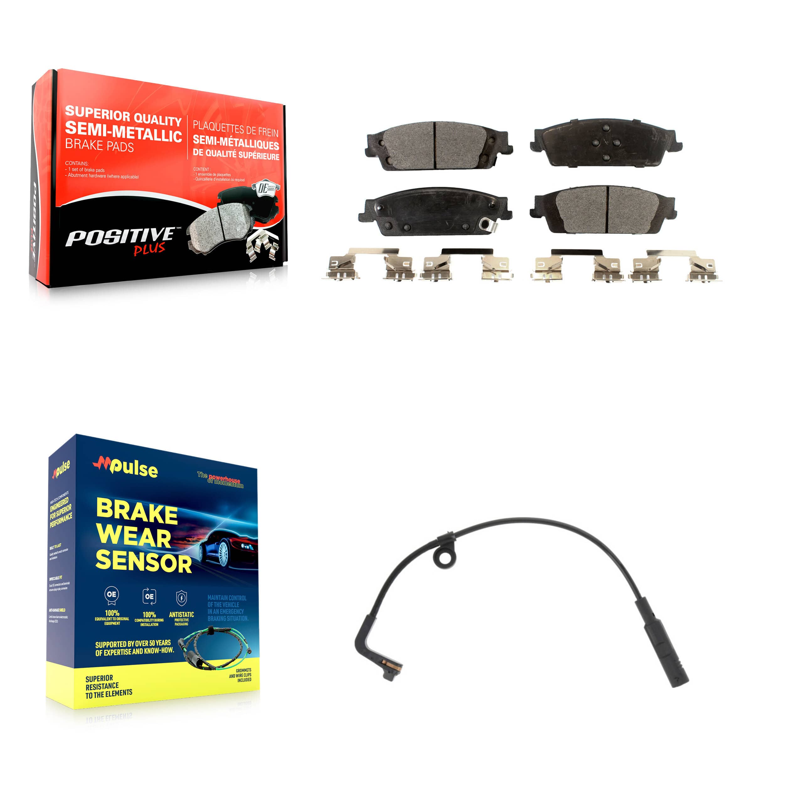 Positive Plus - KPW-100984 - Rear Disc Brake Pad Kits