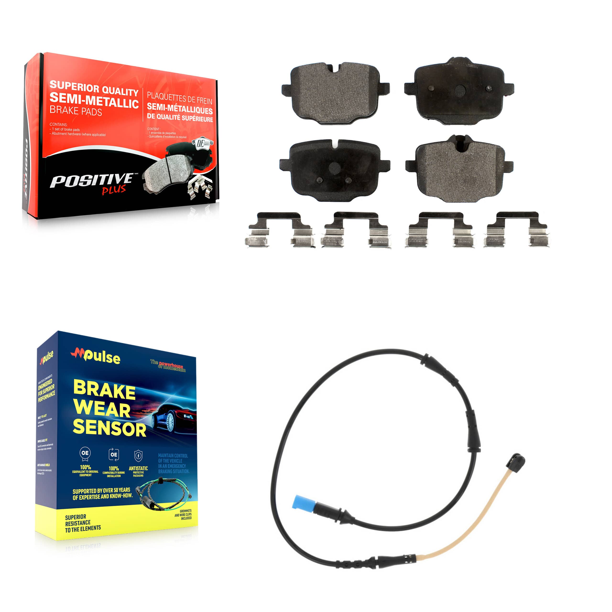 Positive Plus - KPW-100990 - Rear Disc Brake Pad Kits
