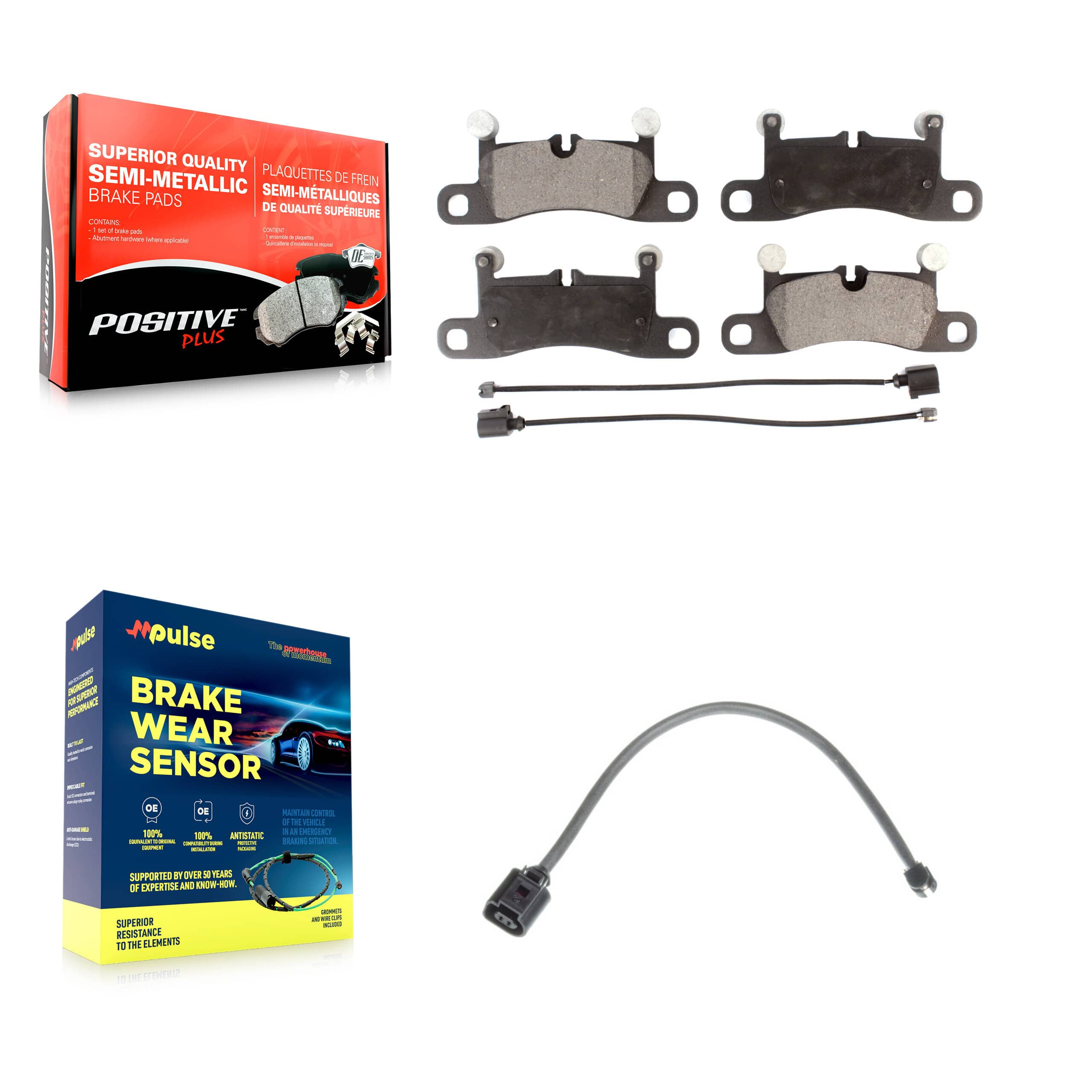 Positive Plus - KPW-100999 - Rear Disc Brake Pad Kits