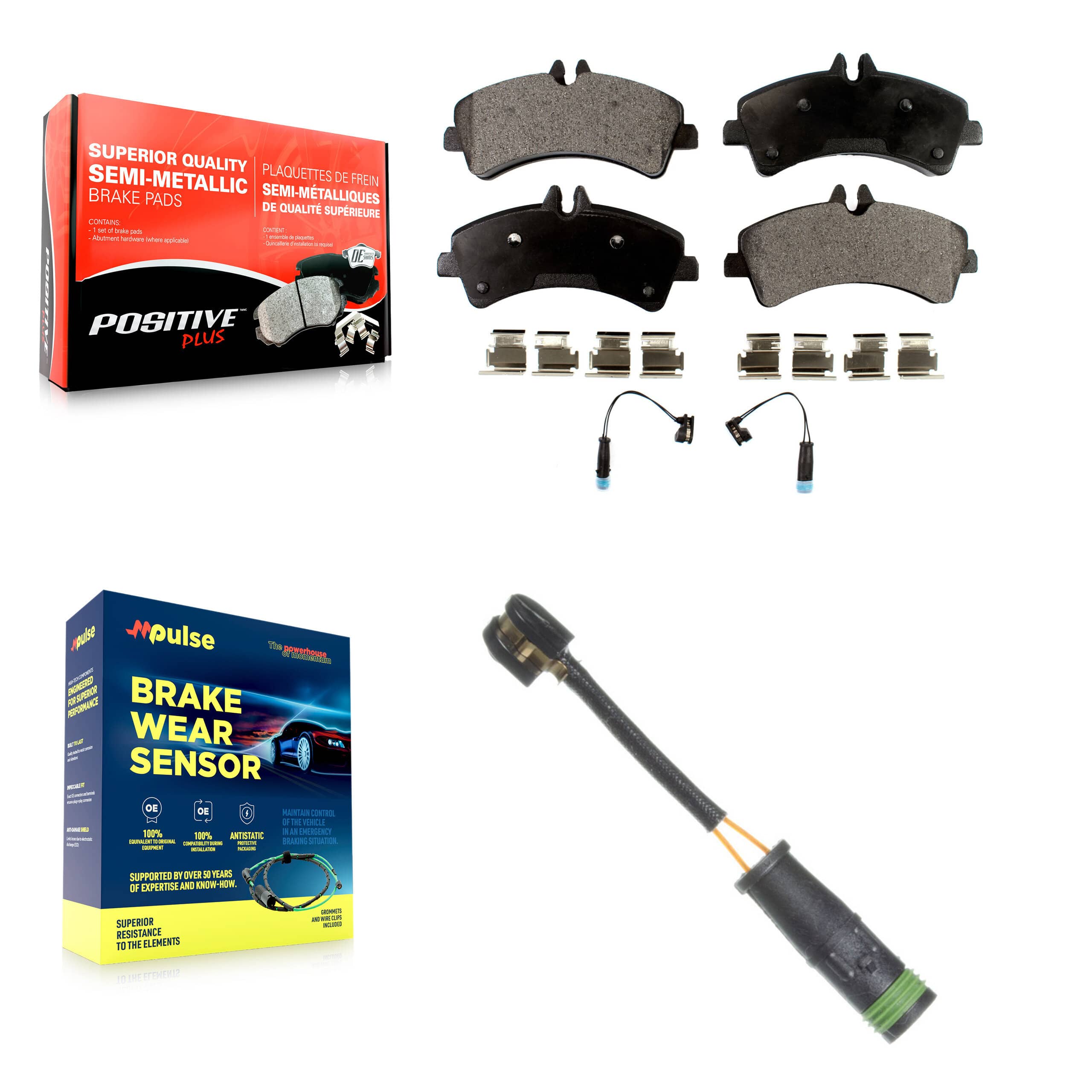 Positive Plus - KPW-101010 - Rear Disc Brake Pad Kits