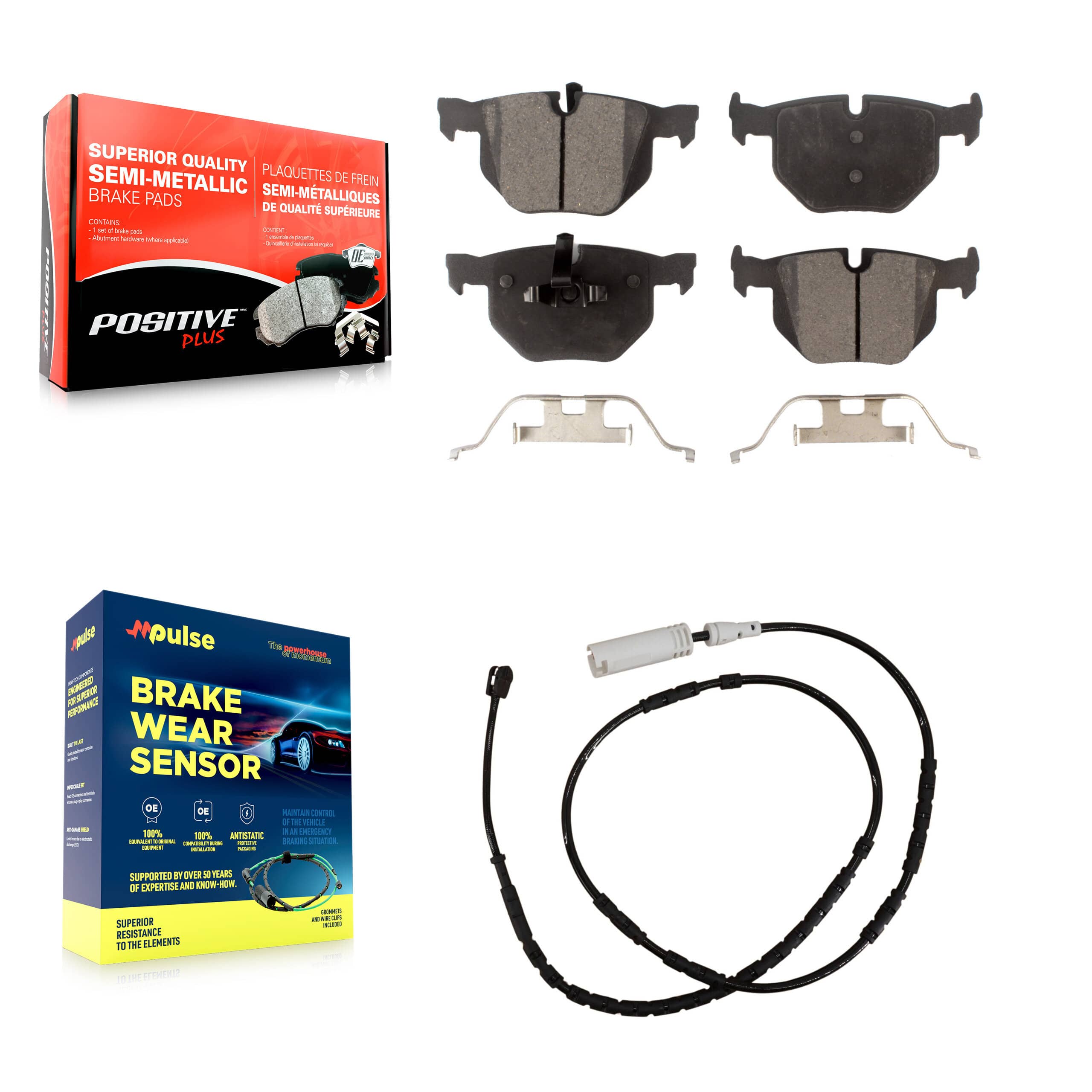 Positive Plus - KPW-101015 - Rear Disc Brake Pad Kits