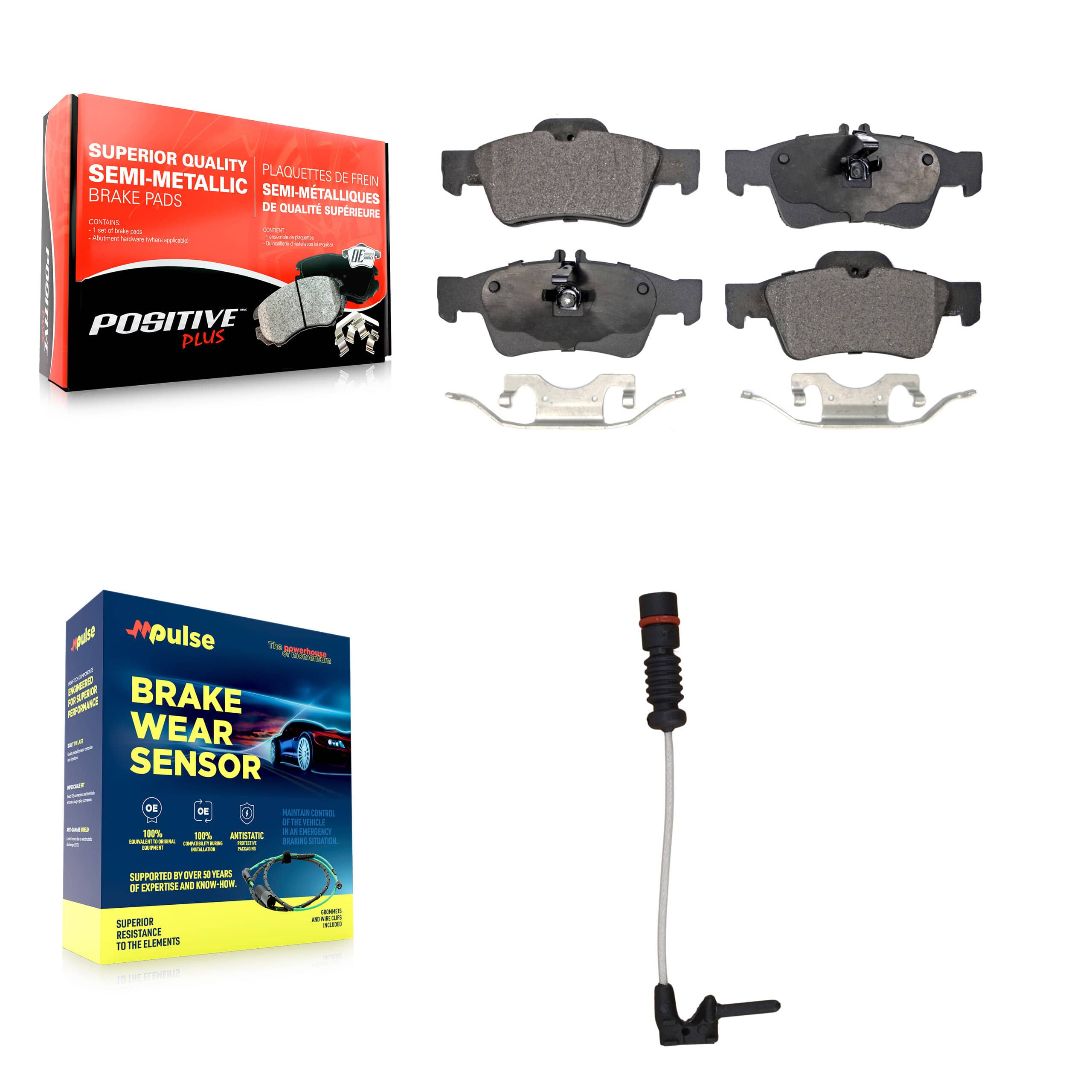 Positive Plus - KPW-101022 - Rear Disc Brake Pad Kits