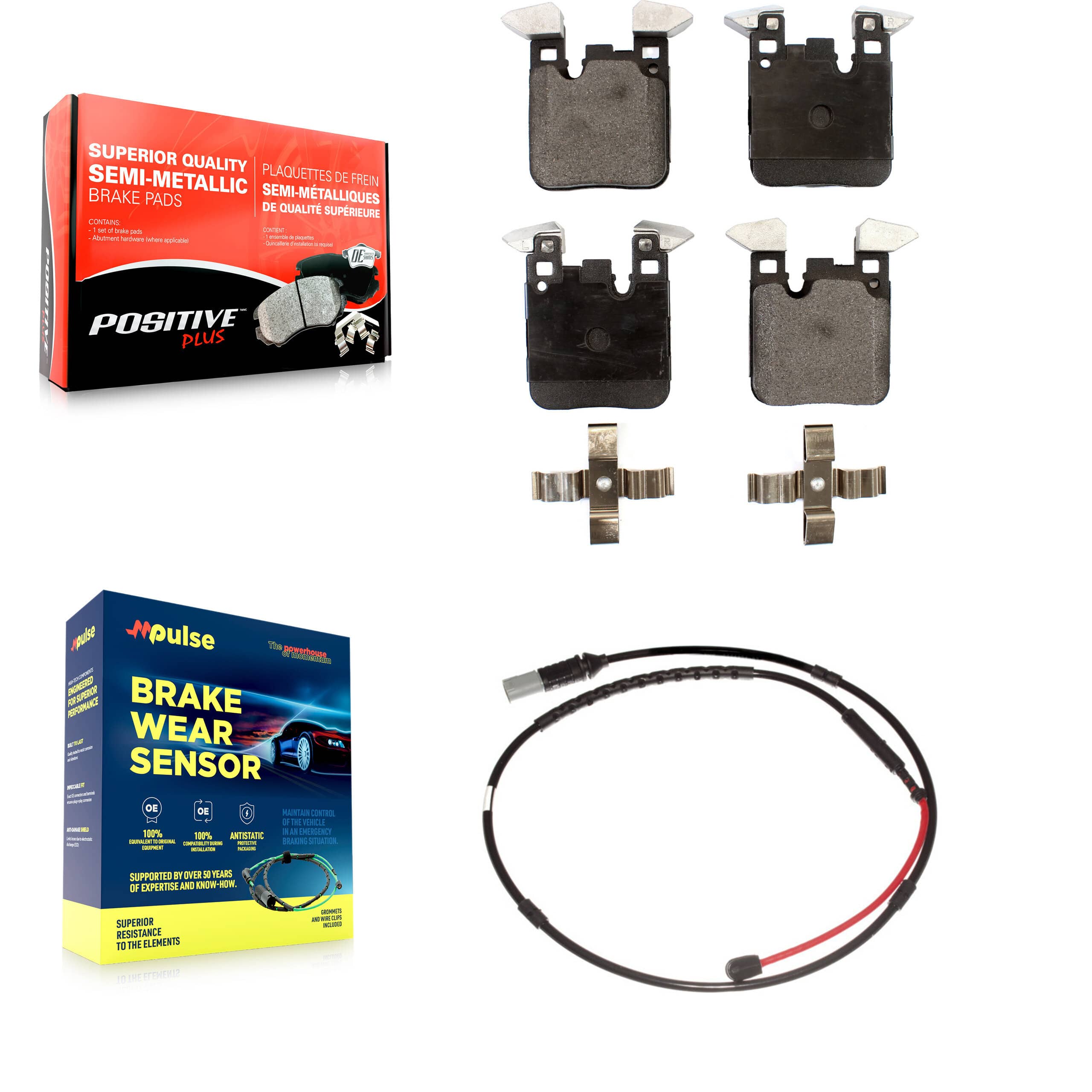 Positive Plus - KPW-101034 - Rear Disc Brake Pad Kits