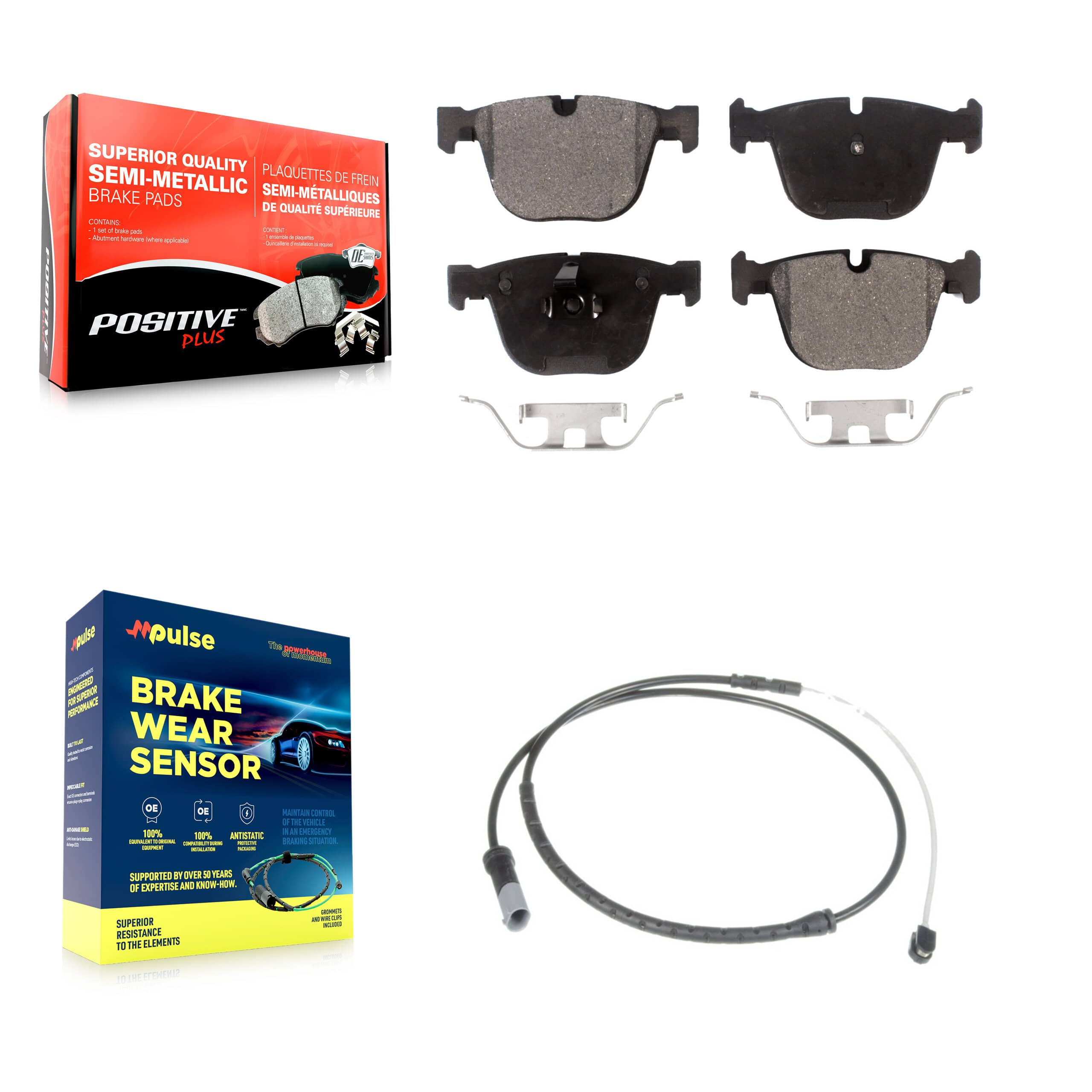 Positive Plus - KPW-101042 - Rear Disc Brake Pad Kits