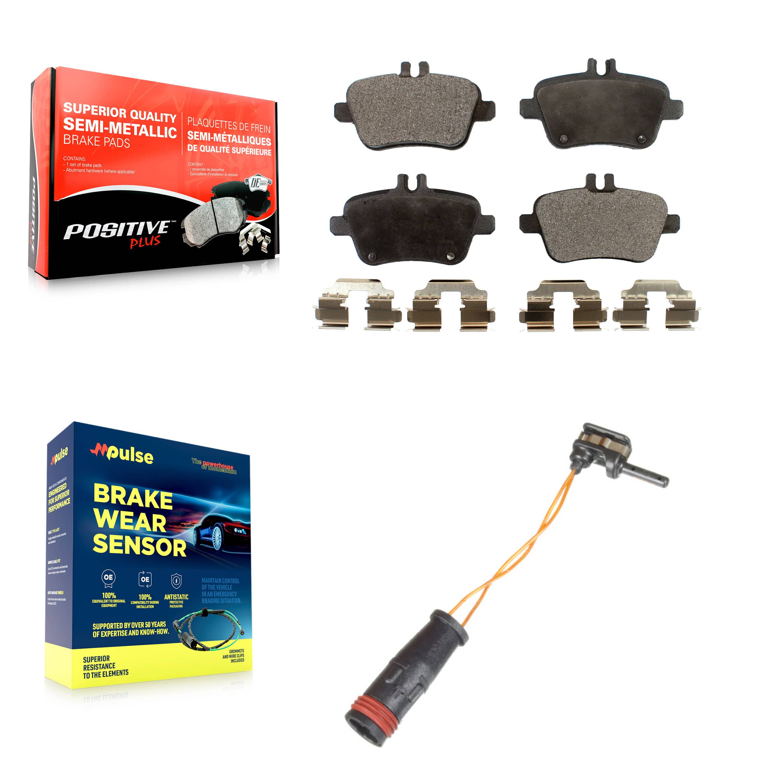 Positive Plus - KPW-101053 - Rear Disc Brake Pad Kits