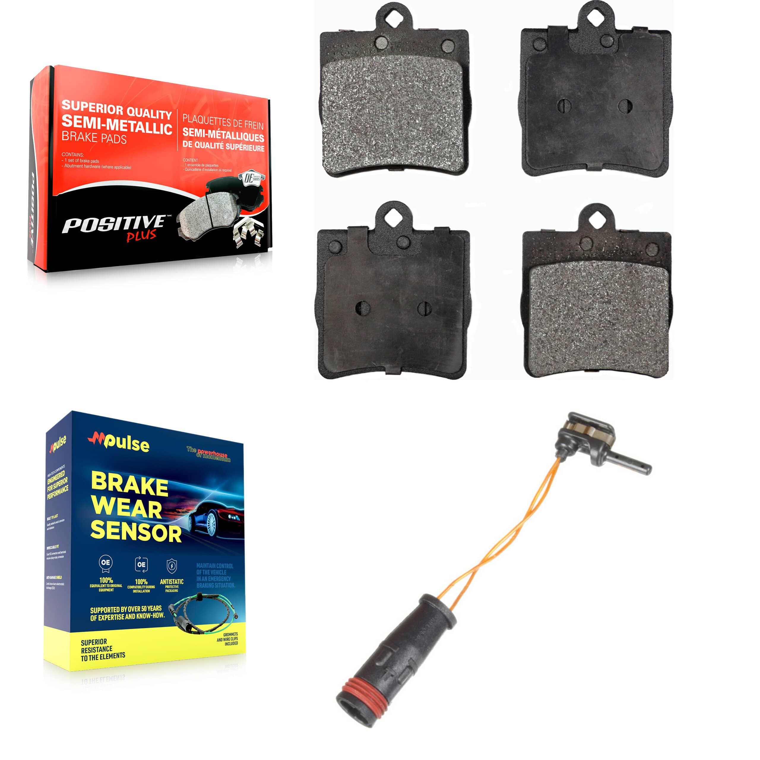 Positive Plus - KPW-101054 - Rear Disc Brake Pad Kits