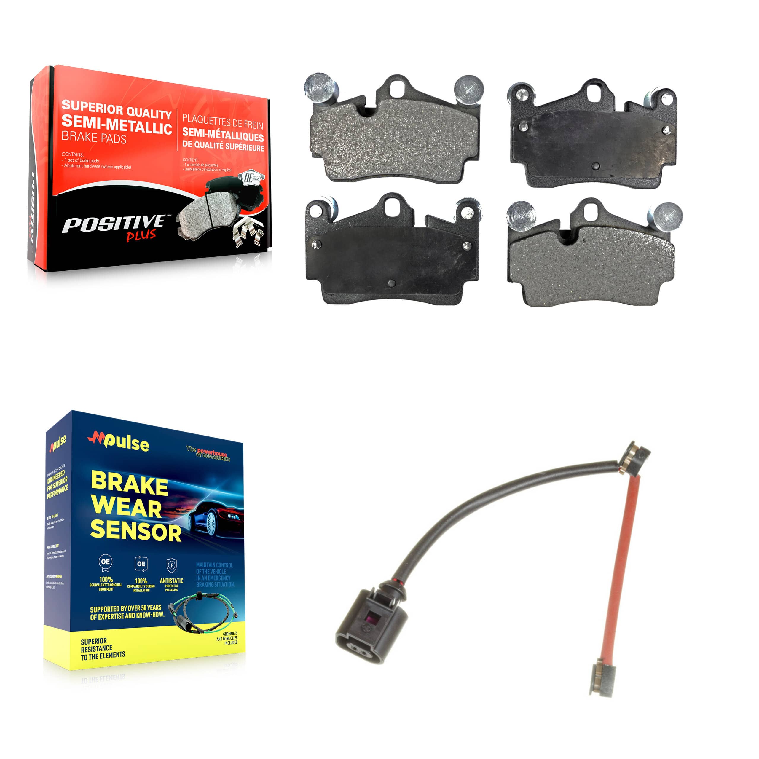 Positive Plus - KPW-101065 - Rear Disc Brake Pad Kits