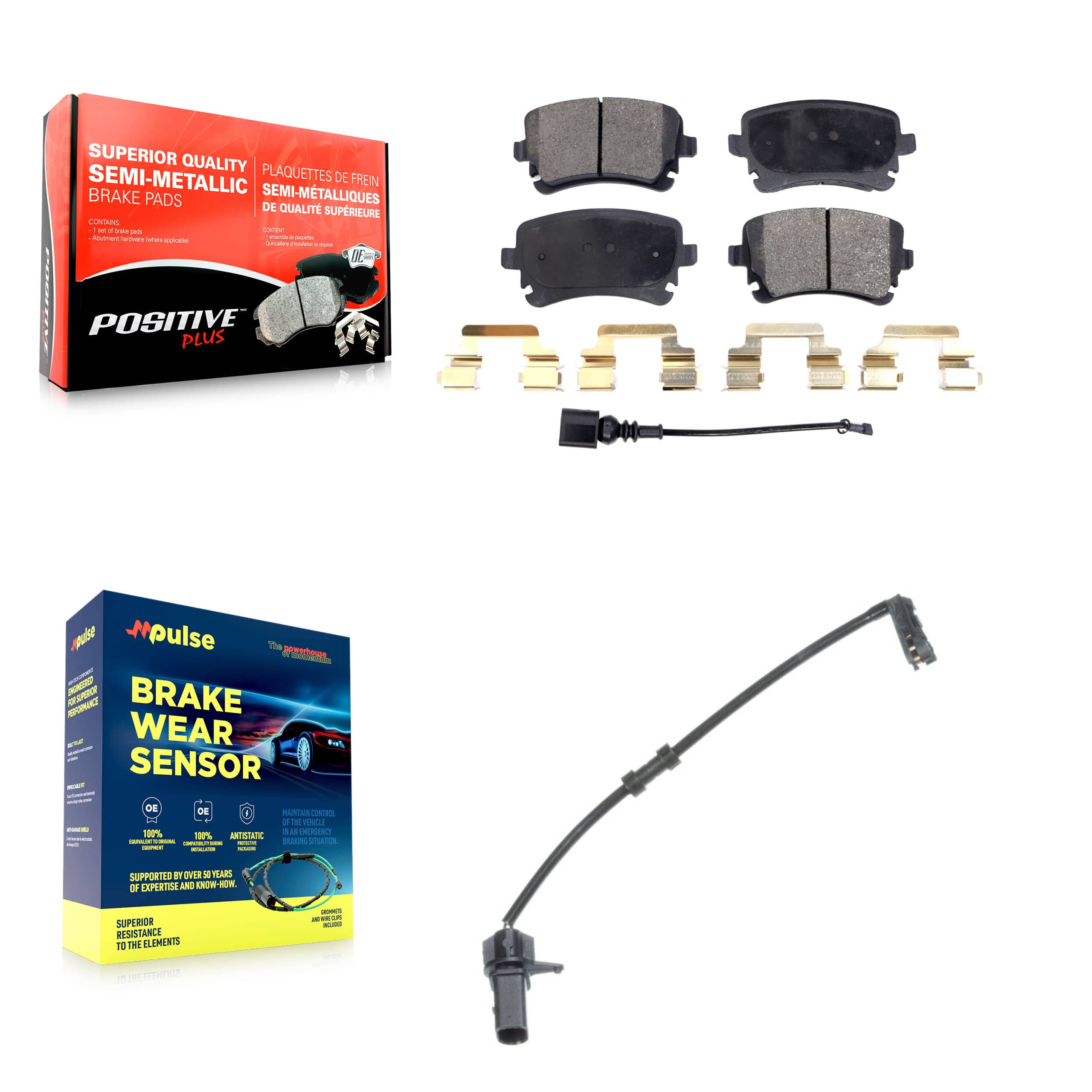 Positive Plus - KPW-101079 - Rear Disc Brake Pad Kits