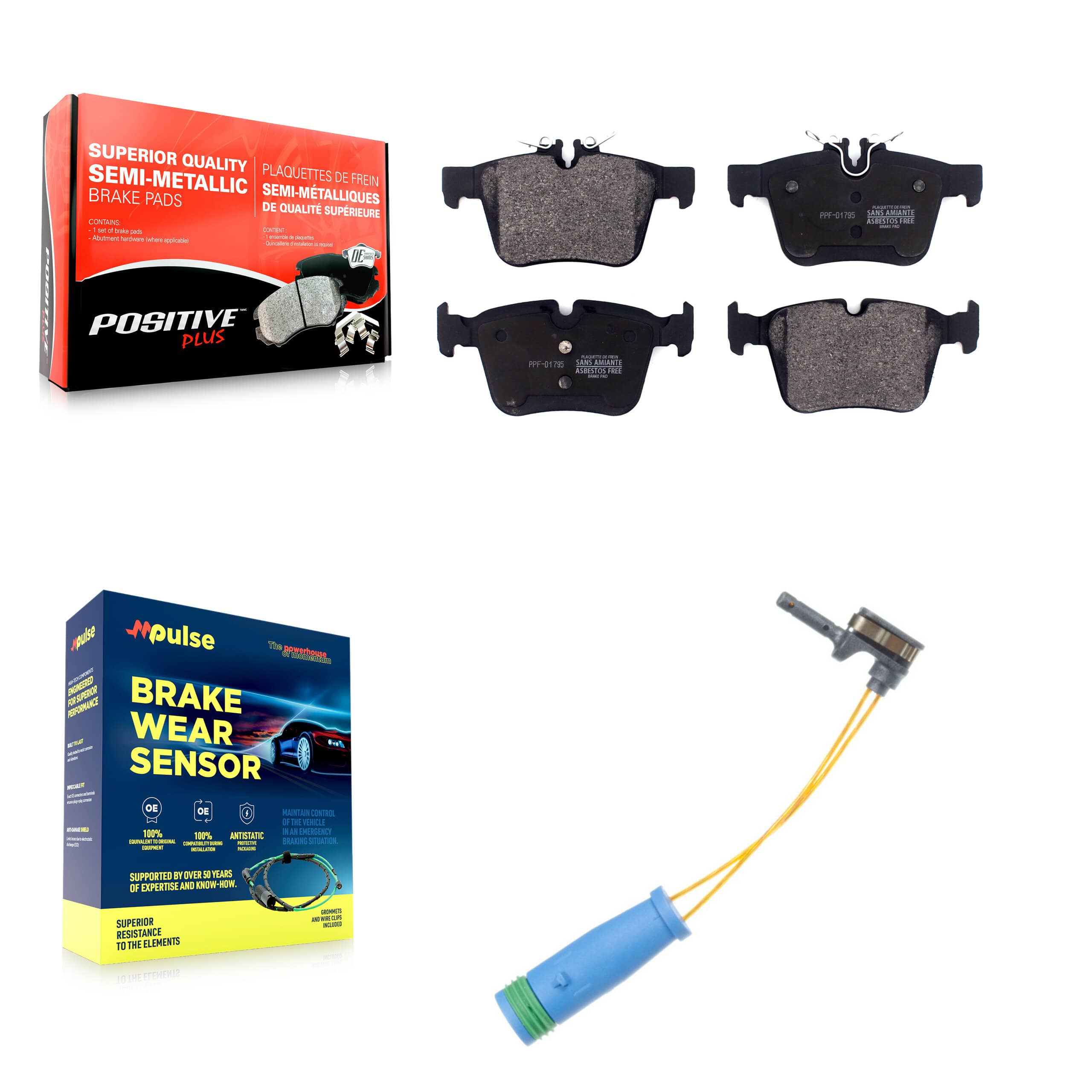Positive Plus - KPW-101083 - Rear Disc Brake Pad Kits