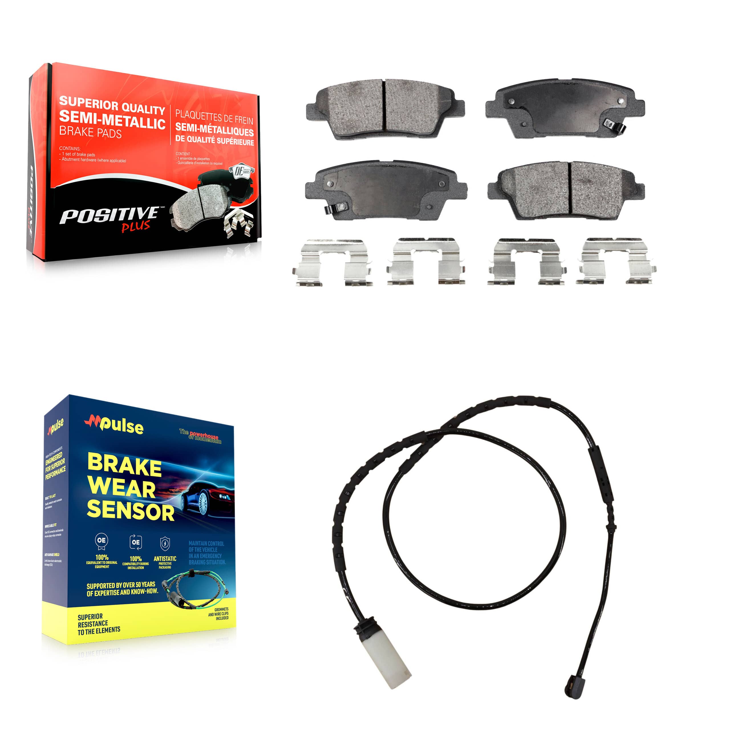 Positive Plus - KPW-101093 - Rear Disc Brake Pad Kits