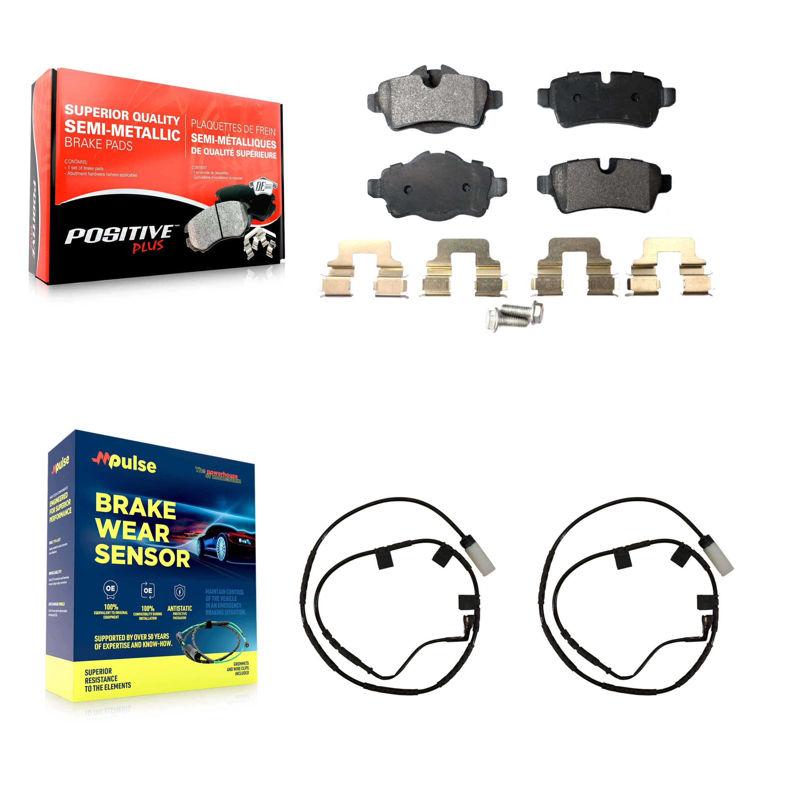 Positive Plus - KPW-101106 - Rear Disc Brake Pad Kits