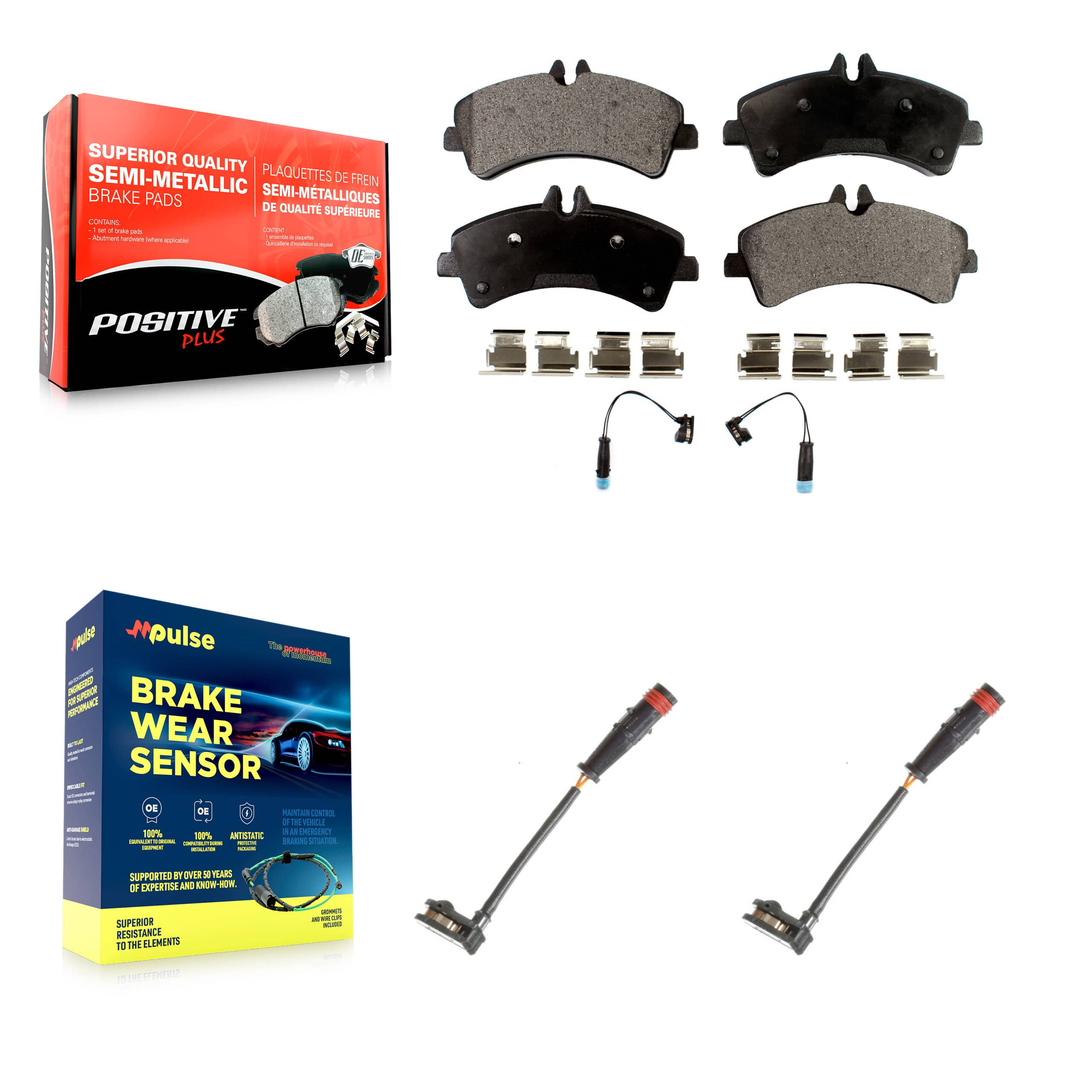 Positive Plus - KPW-101148 - Rear Disc Brake Pad Kits