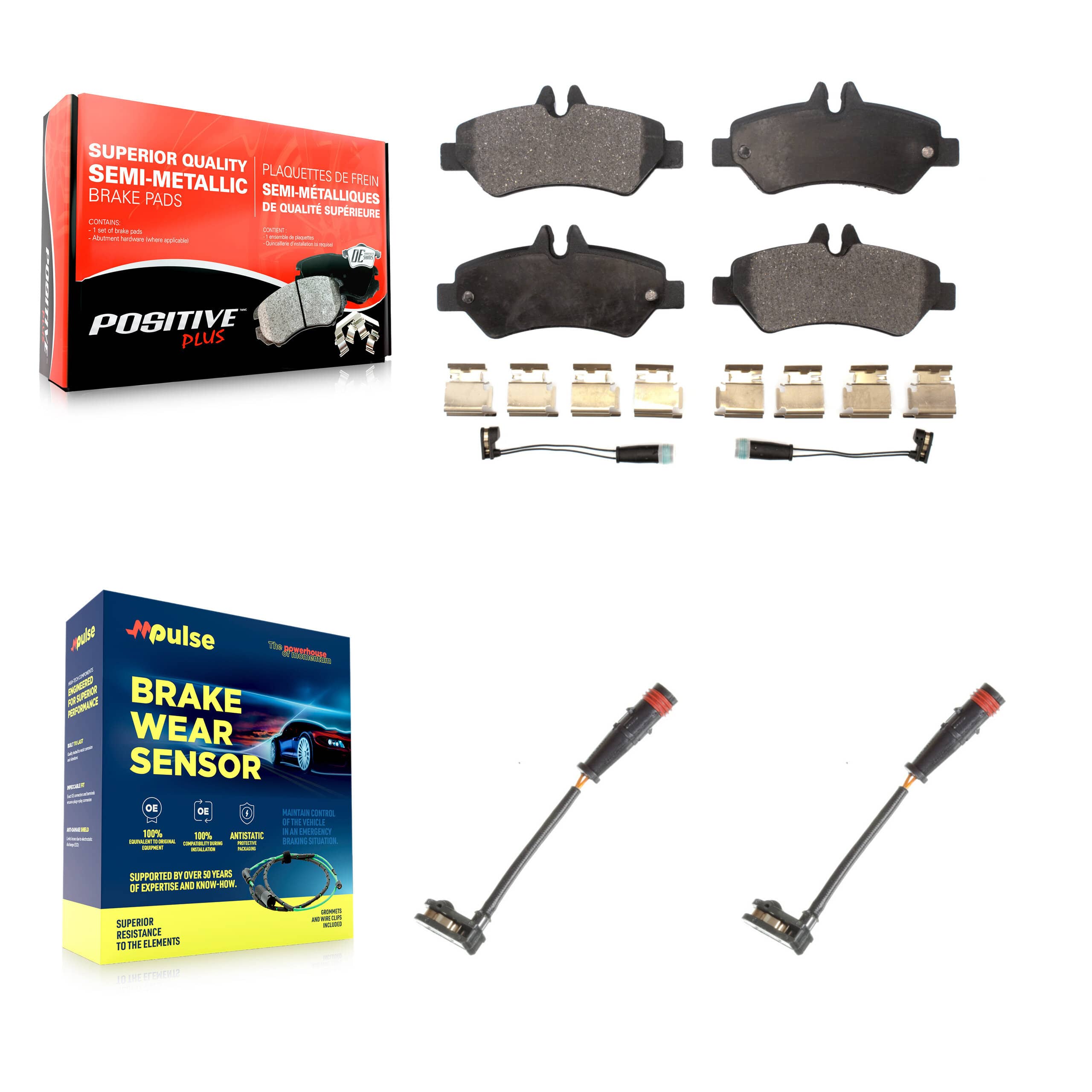 Positive Plus - KPW-101149 - Rear Disc Brake Pad Kits