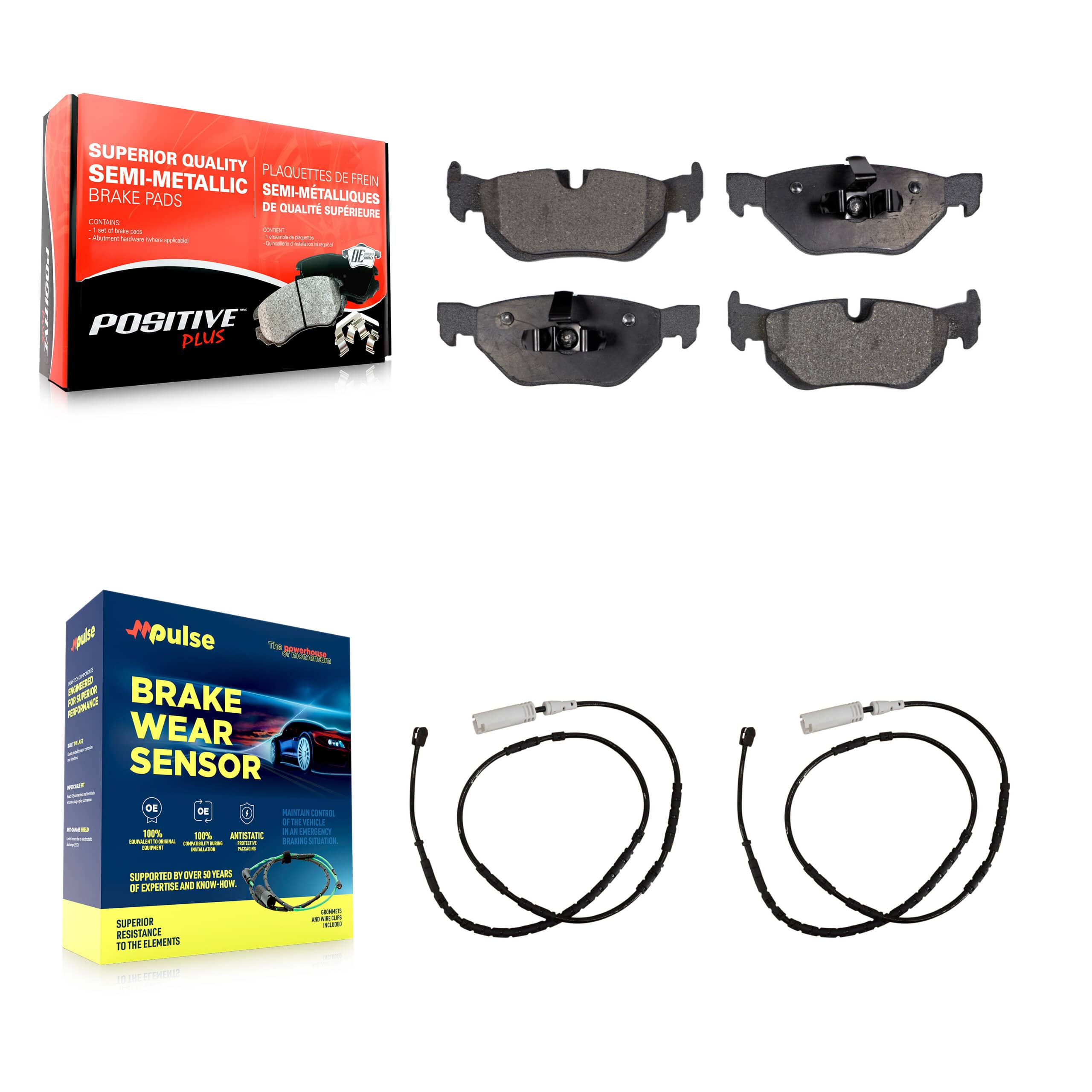Positive Plus - KPW-101150 - Rear Disc Brake Pad Kits