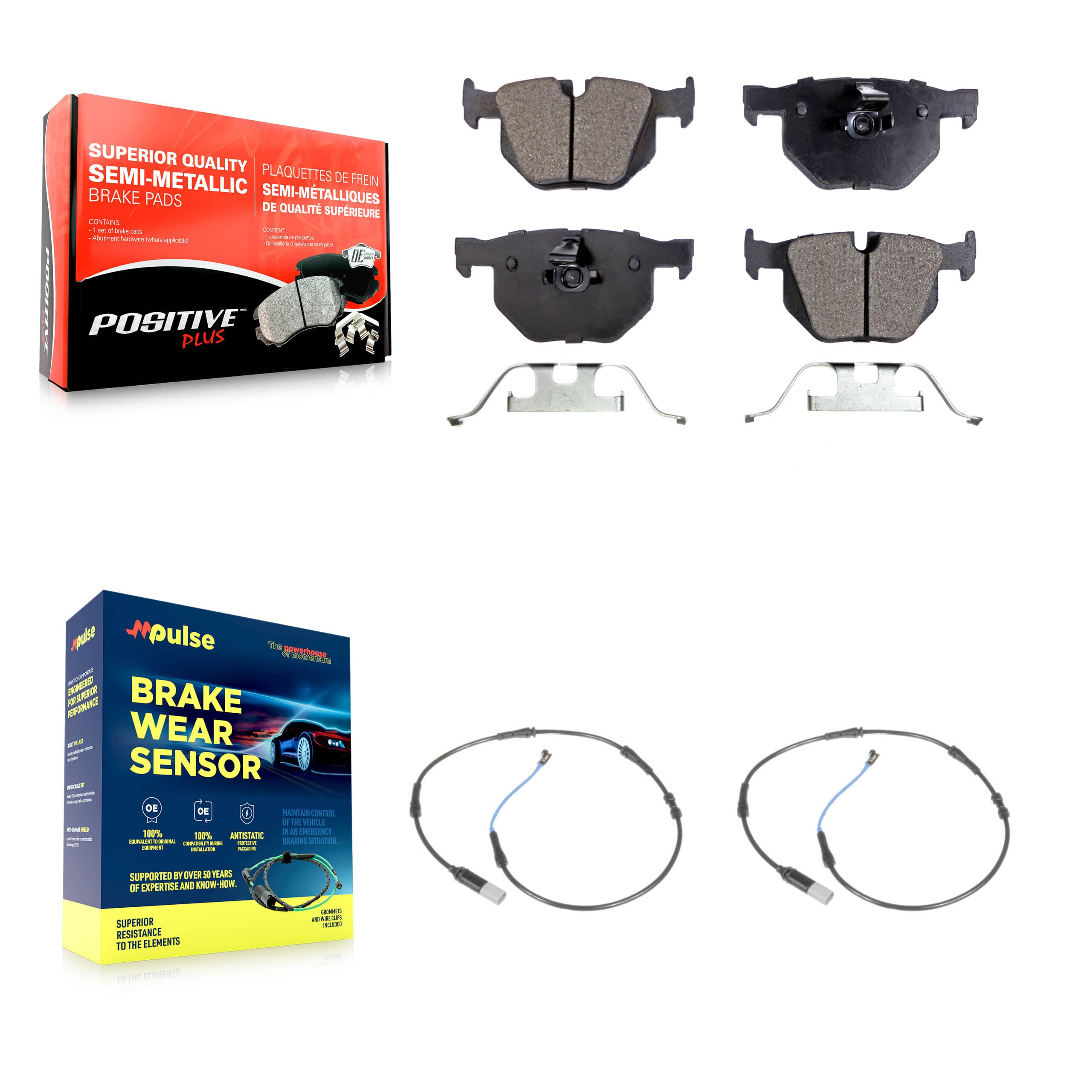 Positive Plus - KPW-101169 - Rear Disc Brake Pad Kits
