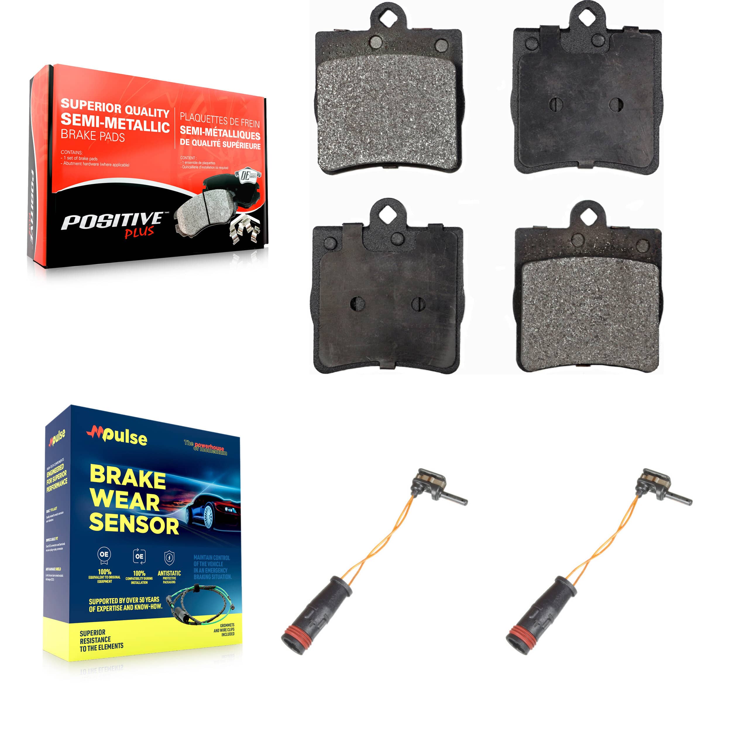 Positive Plus - KPW-101190 - Rear Disc Brake Pad Kits