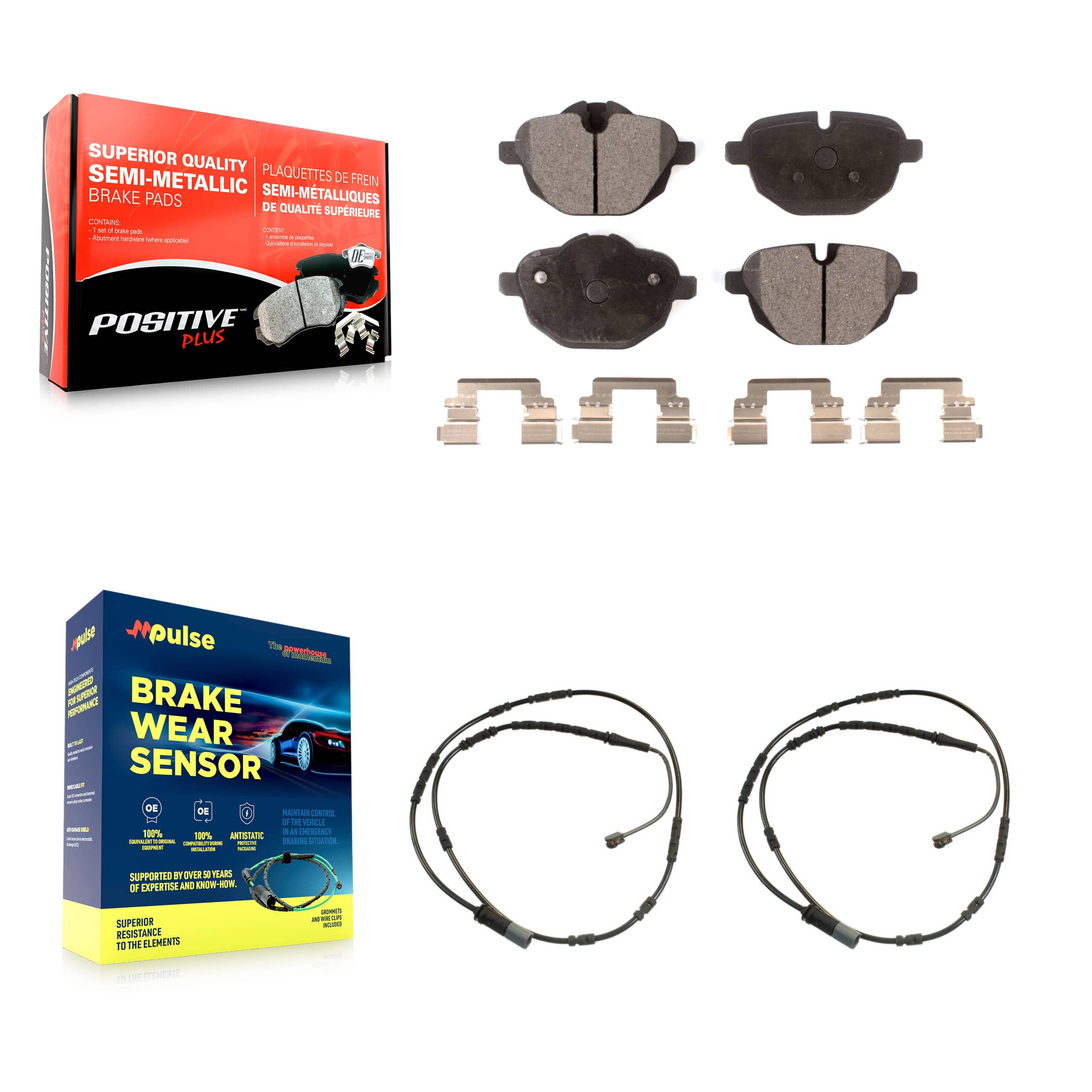 Positive Plus - KPW-101194 - Rear Disc Brake Pad Kits