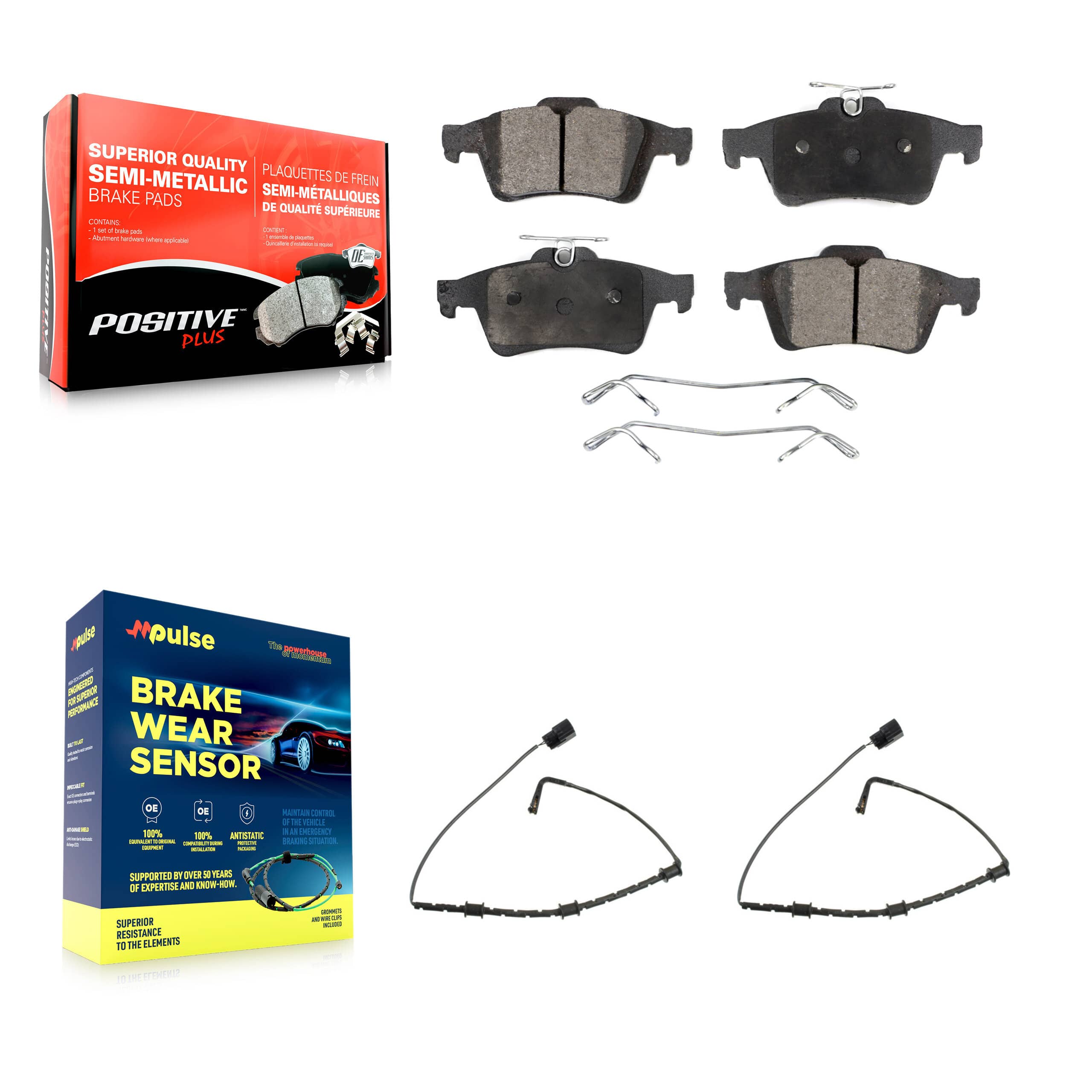 Positive Plus - KPW-101198 - Rear Disc Brake Pad Kits