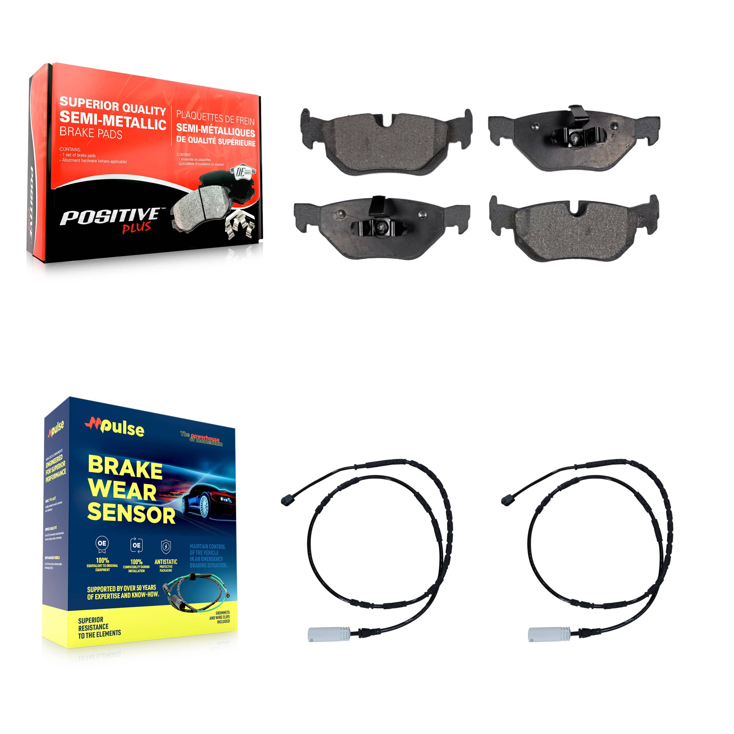 Positive Plus - KPW-101204 - Rear Disc Brake Pad Kits