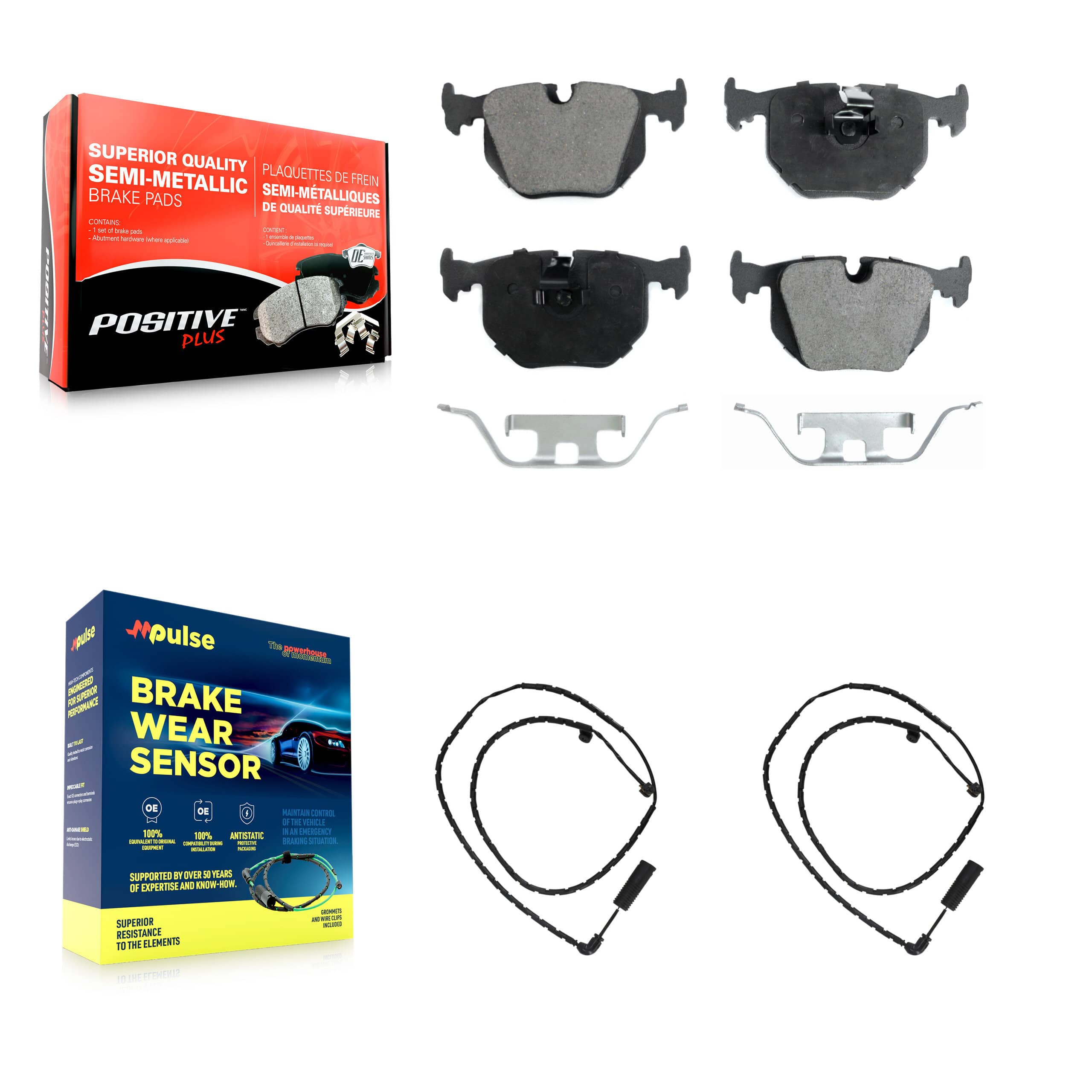 Positive Plus - KPW-101213 - Rear Disc Brake Pad Kits